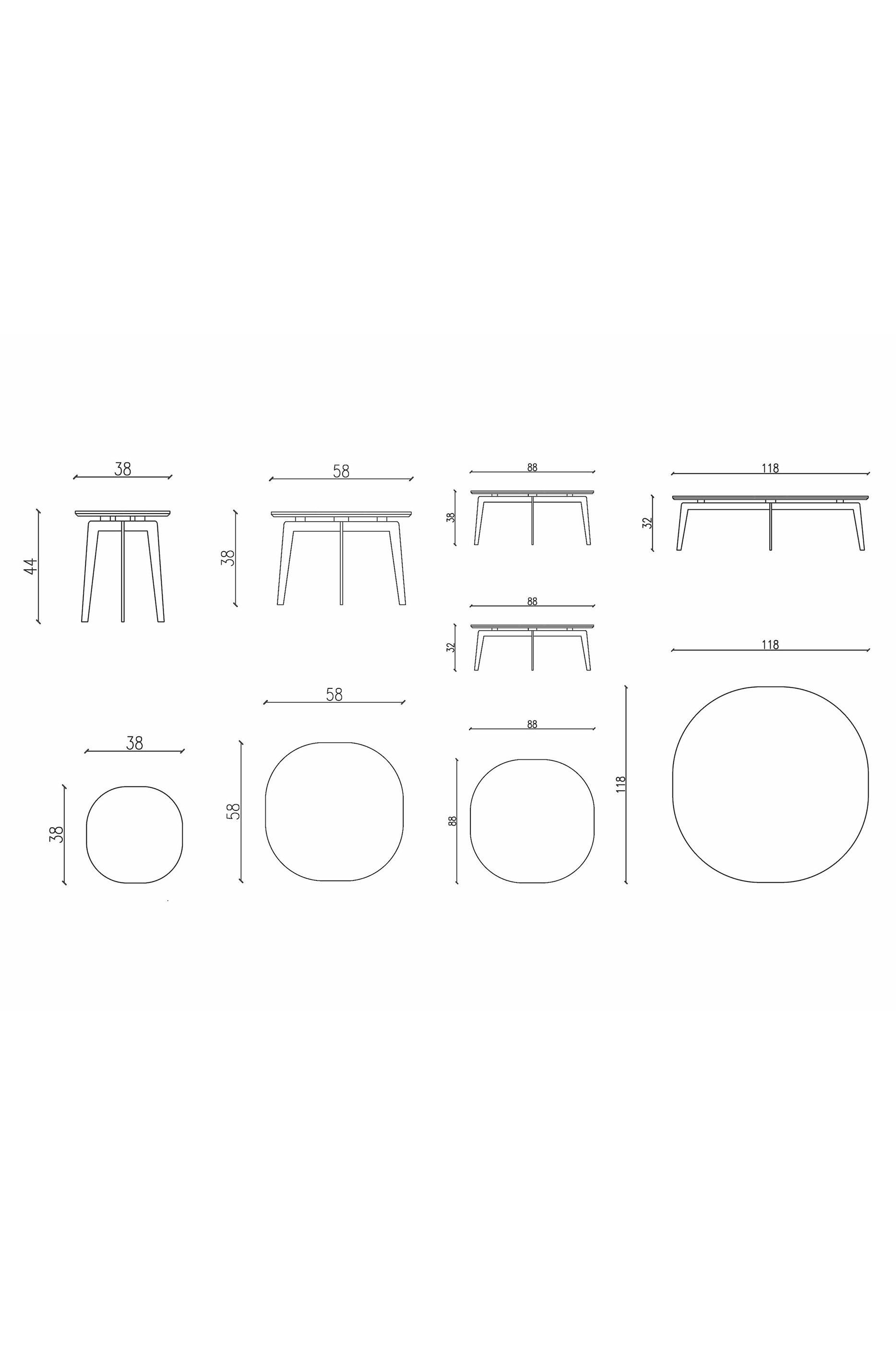 طاولة ماديسون دائرية