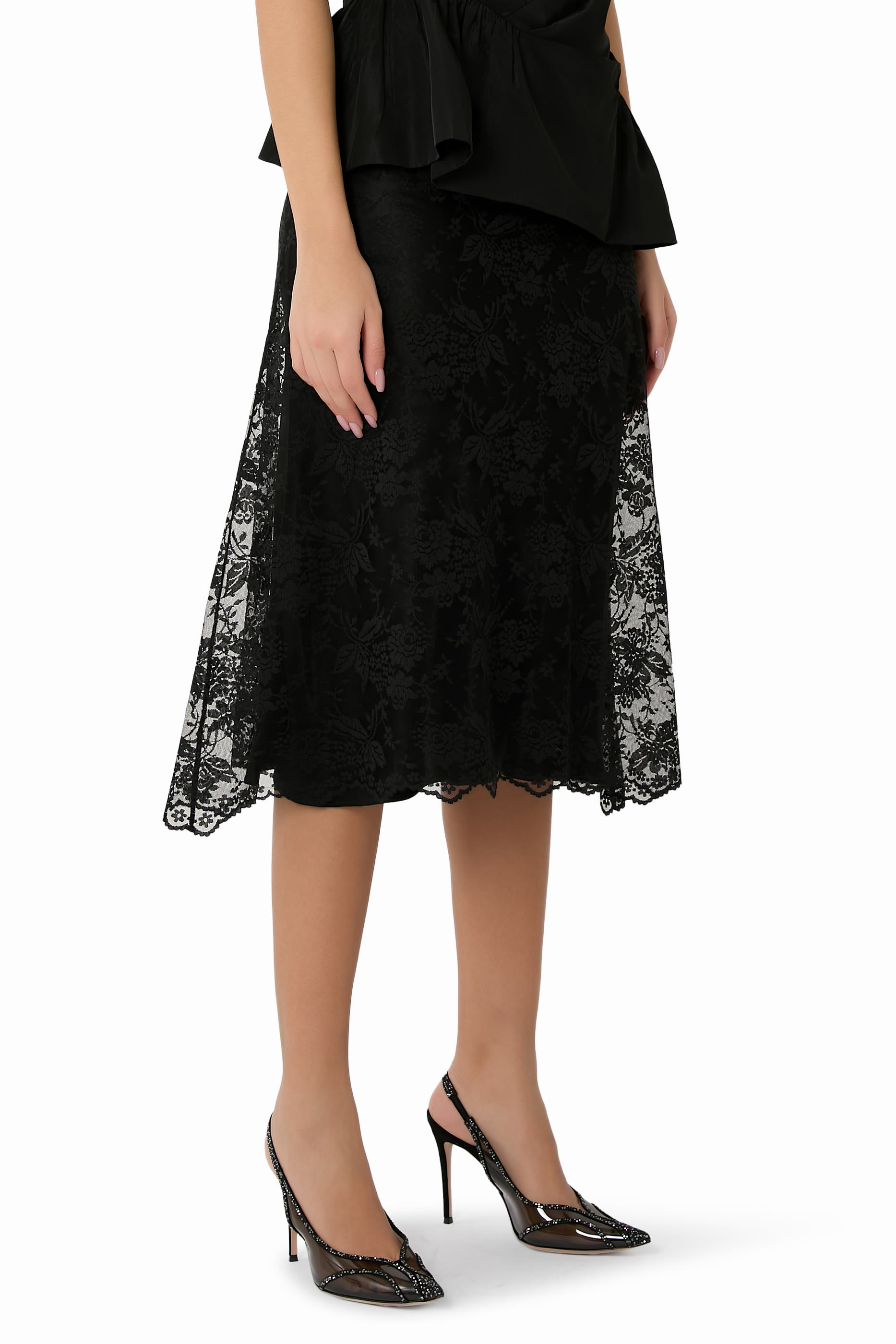 حذاء كلاسيكي 95 بسير خلفي جلد وأجزاء شفافة