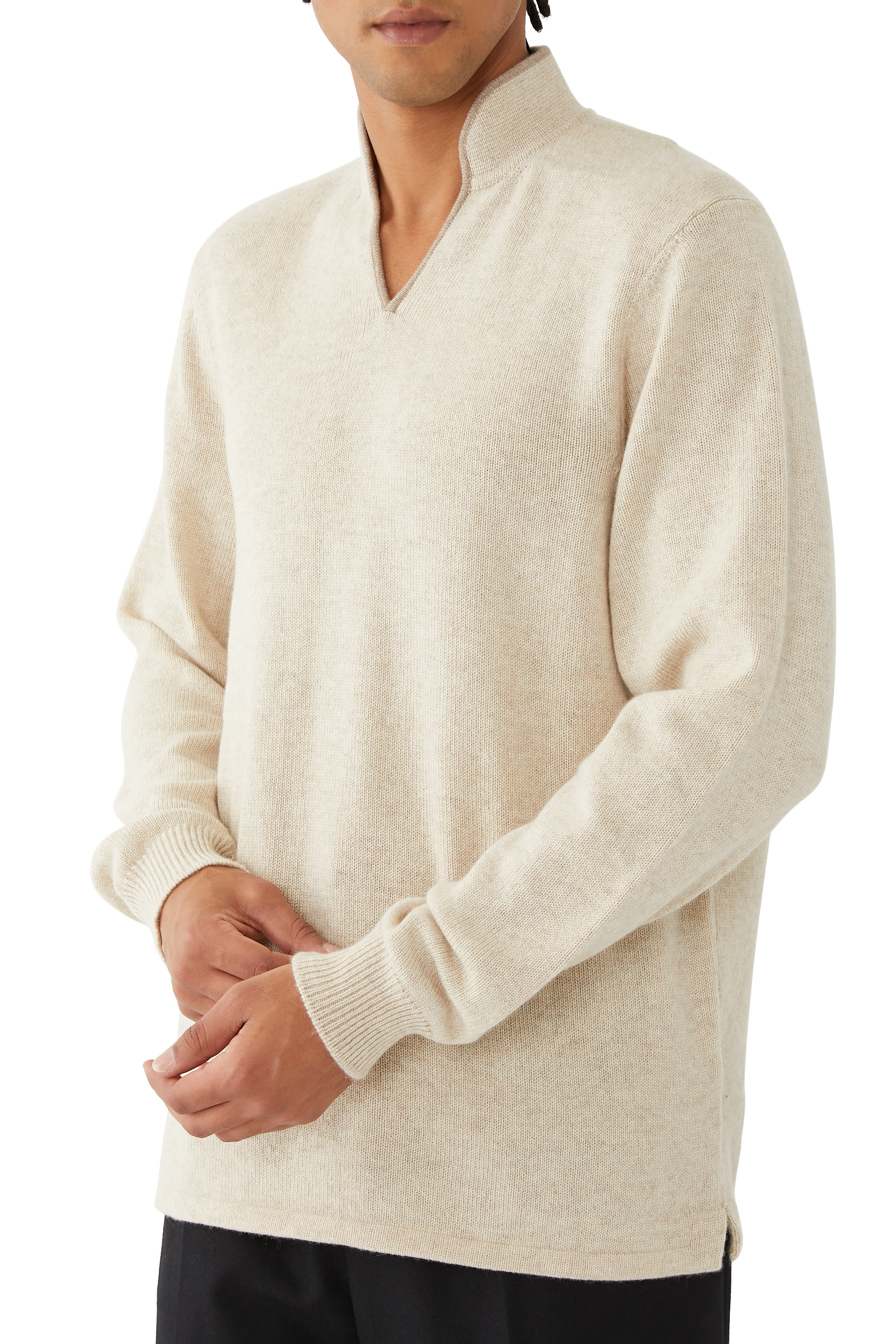 سترة بولو إيلين بياقة V