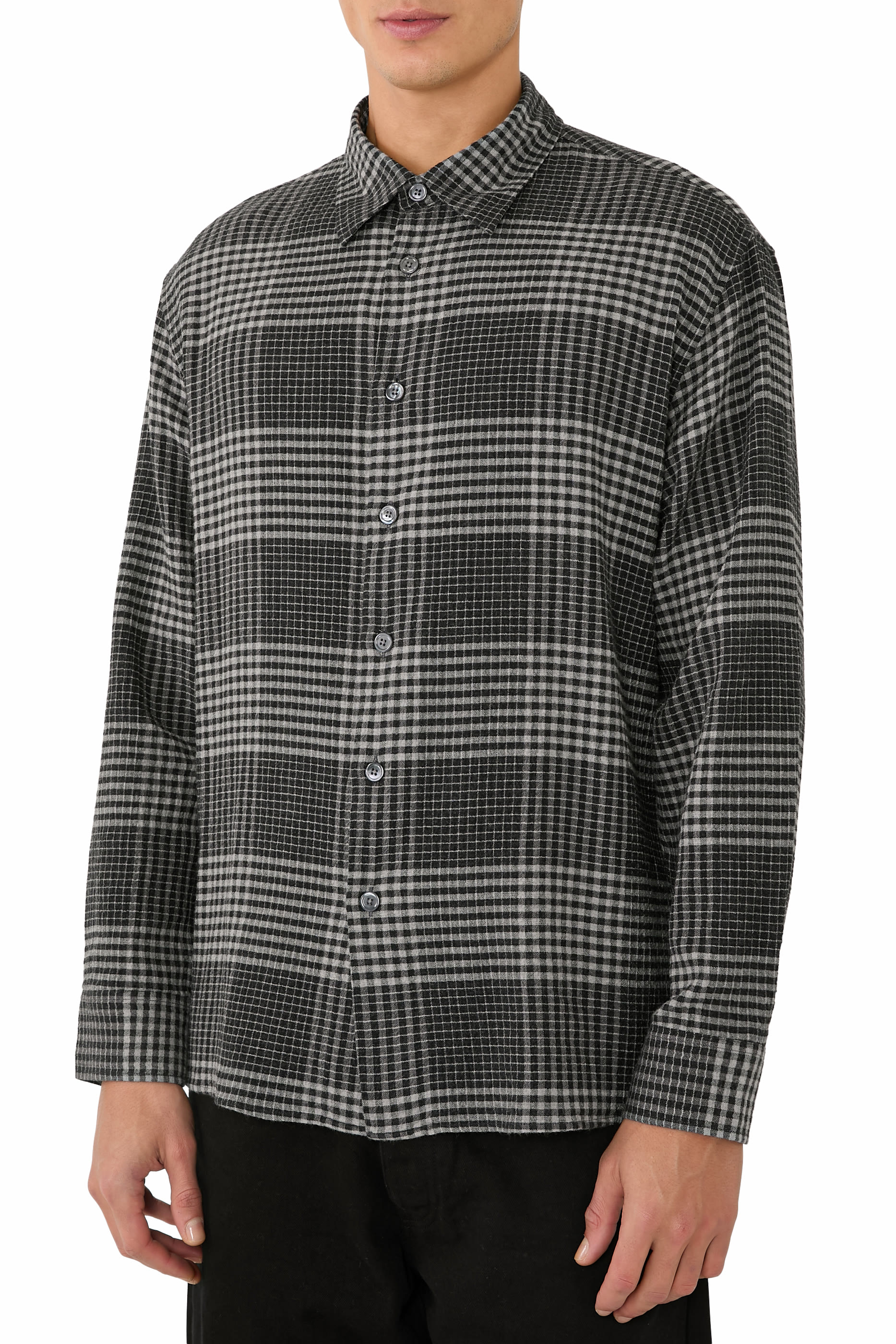 قميص ستوديو بنقشة مربعات