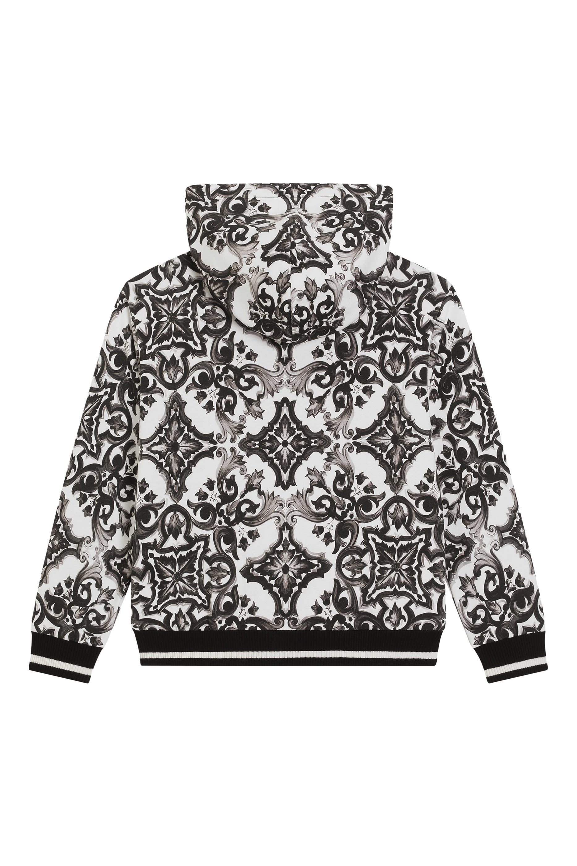 هودي بسحاب ونقشة مايوليكا للأطفال