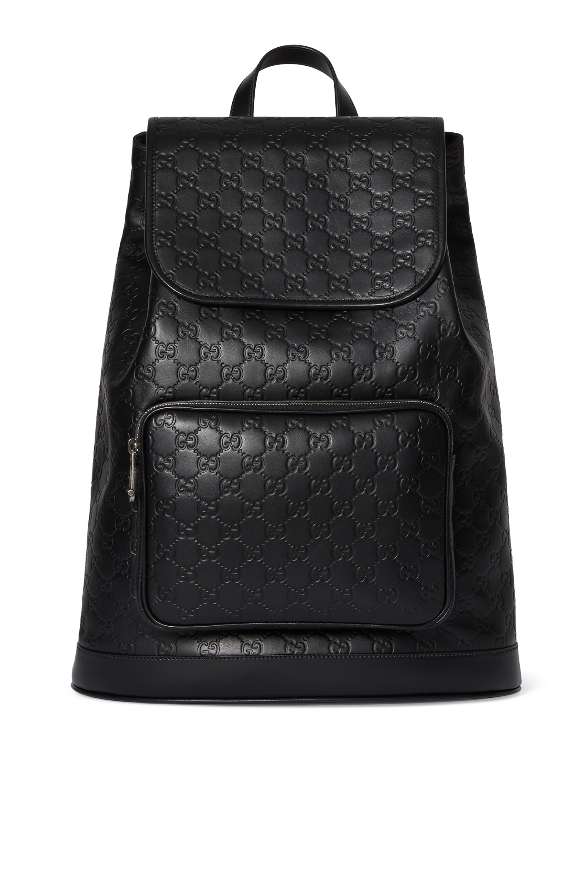 حقيبة ظهر متوسطة بنقشة حرفي شعار الماركة