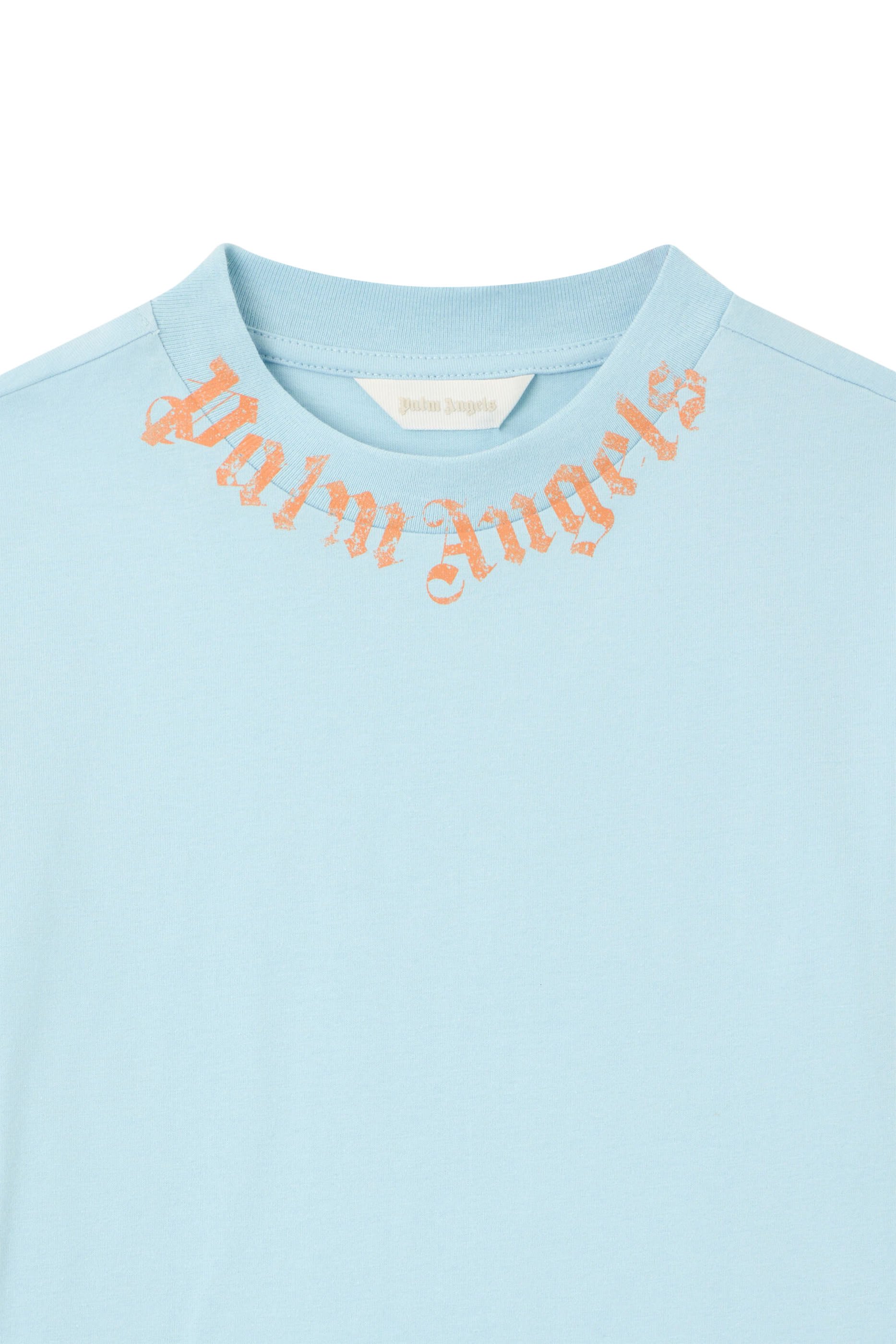 تيشيرت بياقة مزينة بشعار الماركة للأطفال