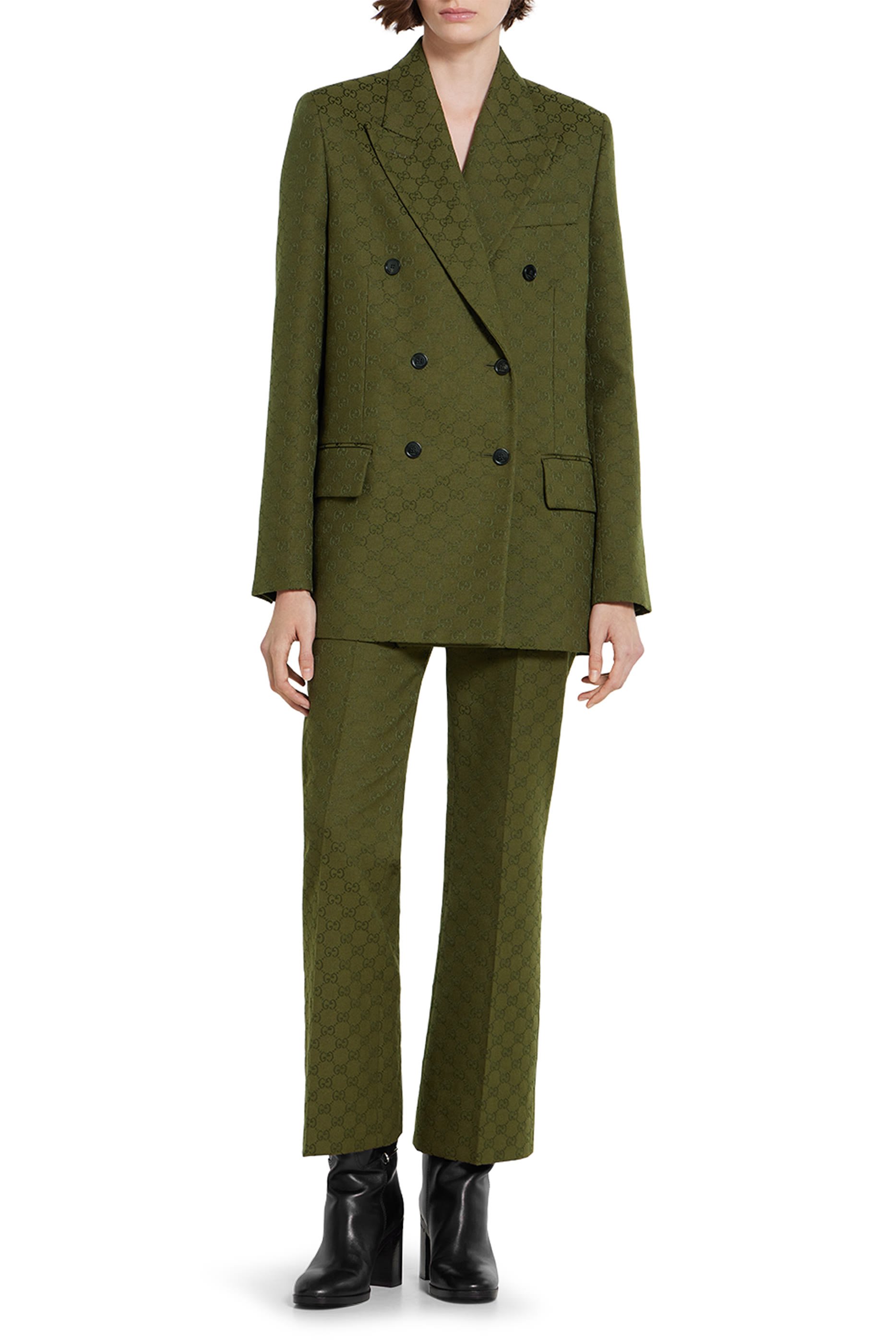 جاكيت قماش قنب بحرفي شعار الماركة