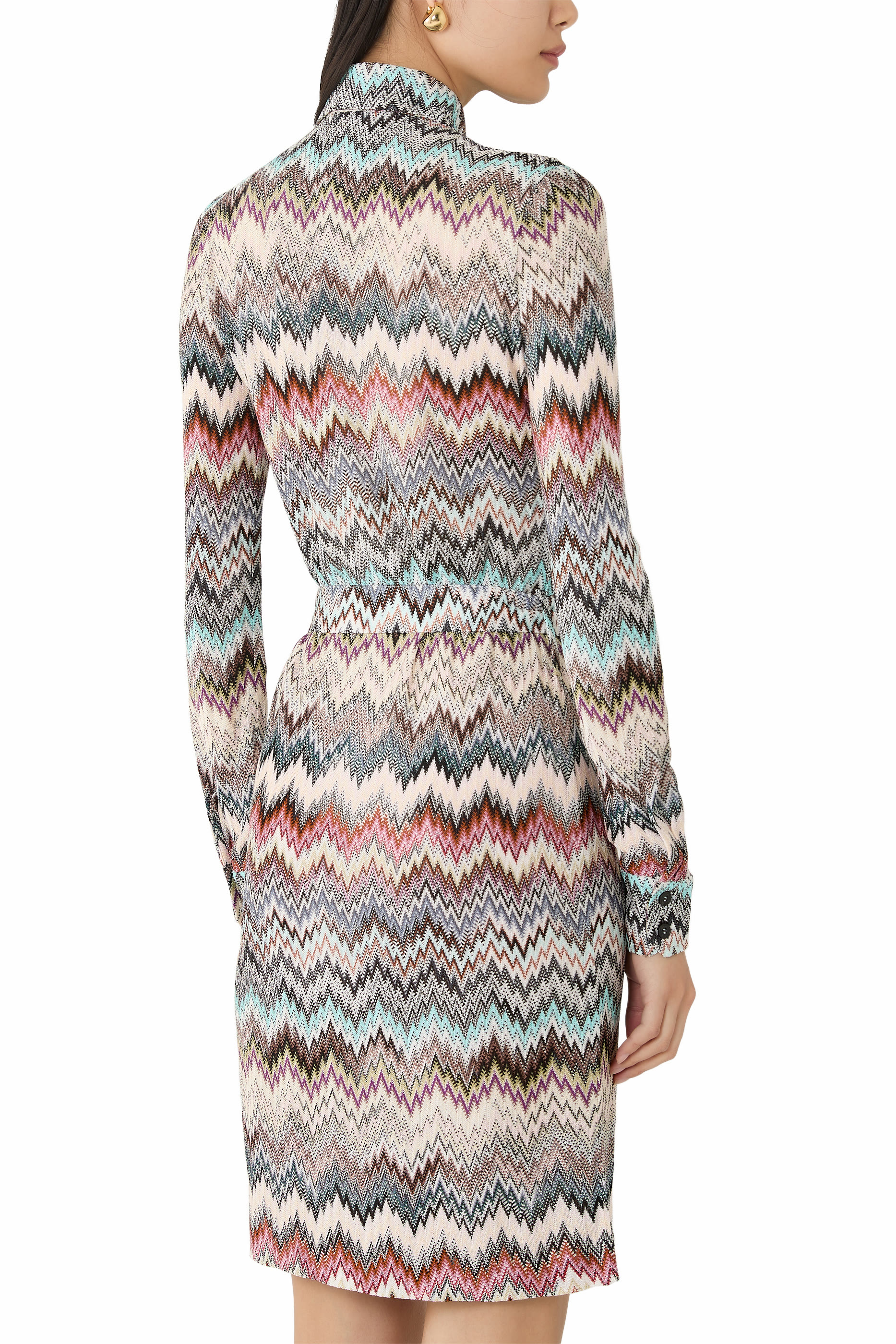 فستان بتصميم قميص بنقشة جلد الثعبان