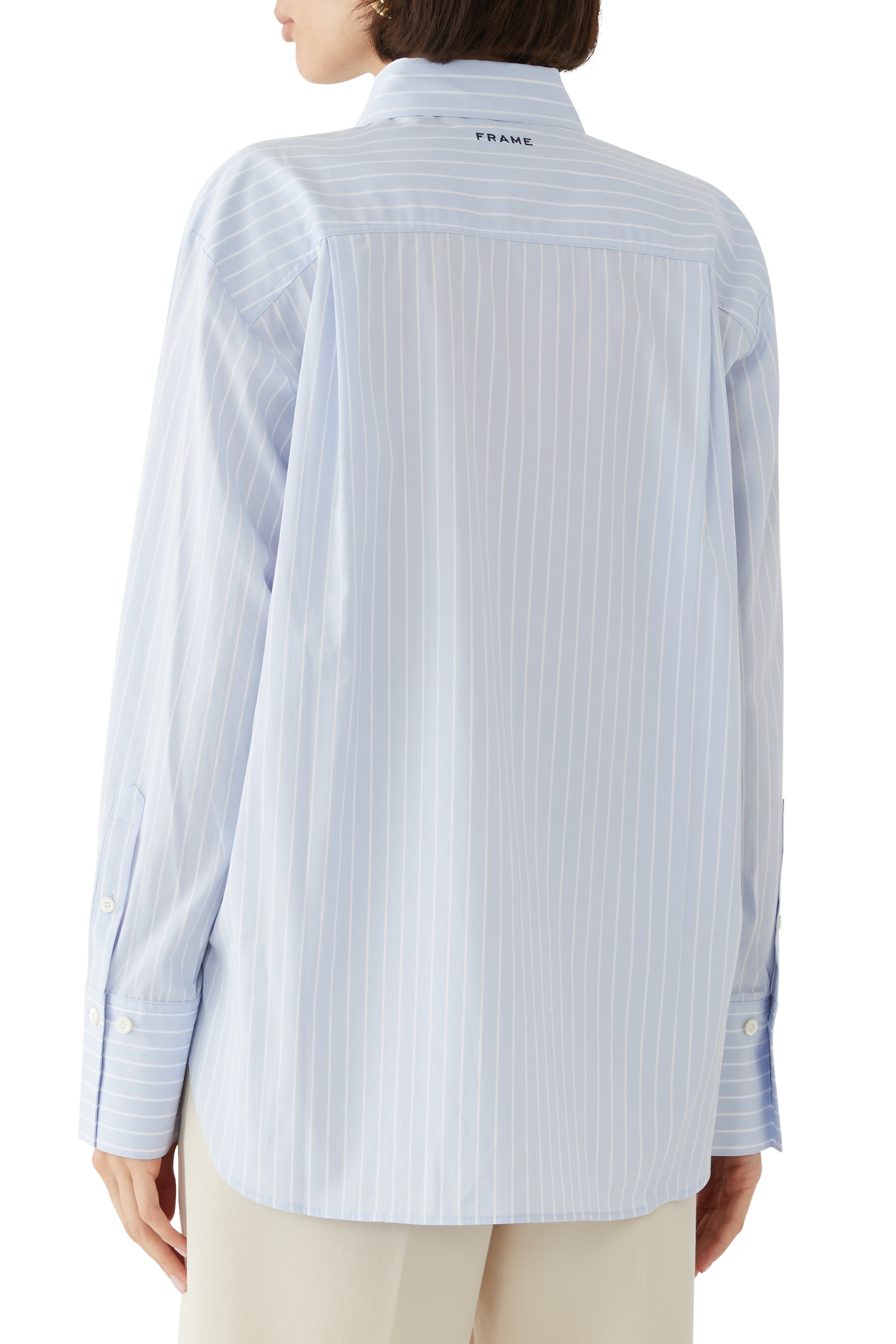 قميص ريتز بقصة فضفاضة وجيب