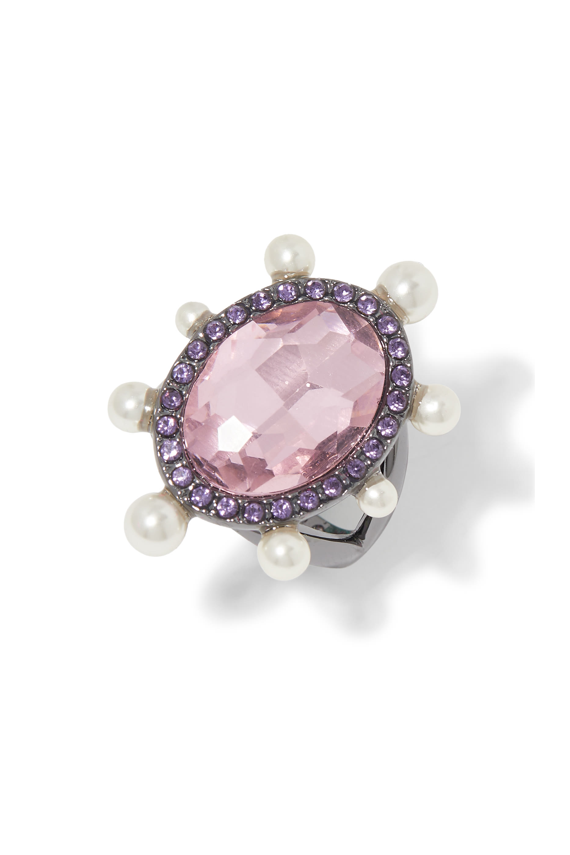 خاتم كوكتيل بتصميم بيضاوي