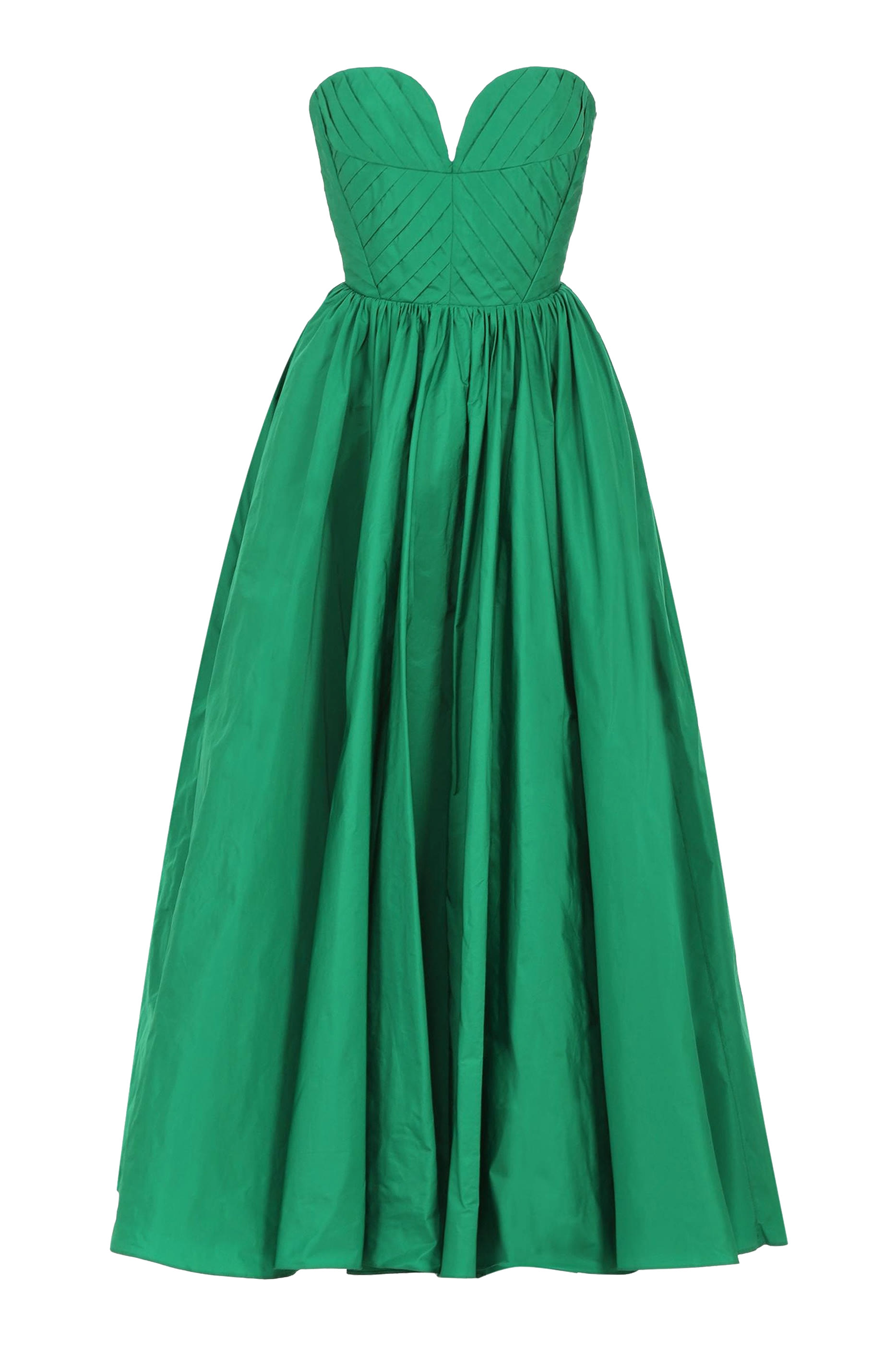 فستان سهرة تافيتا بتصميم قلب