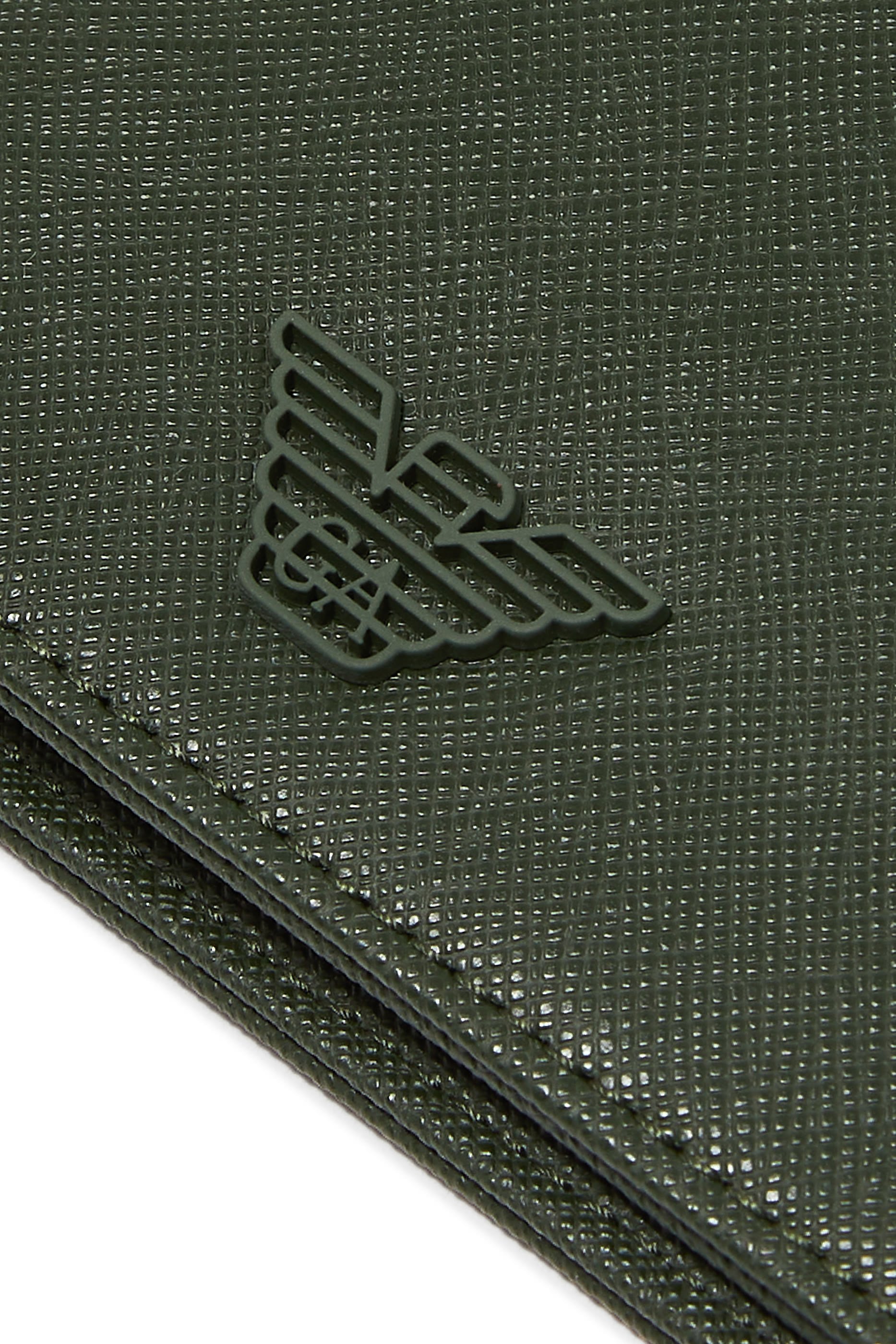 محفظة بتصميم ثنائي الطي بشعار الماركة سافيانو