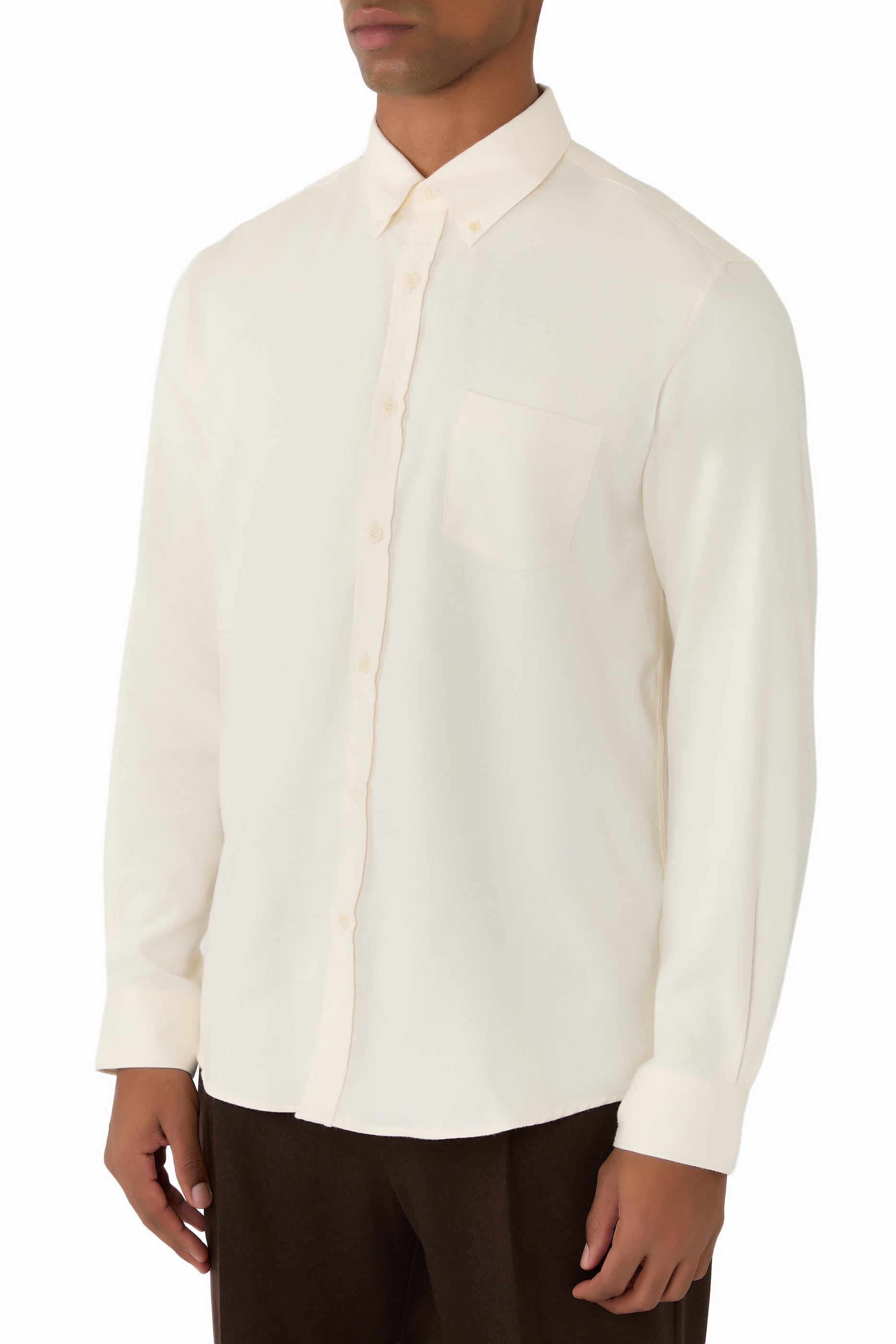  قميص فلانيل بلون باهت قطن