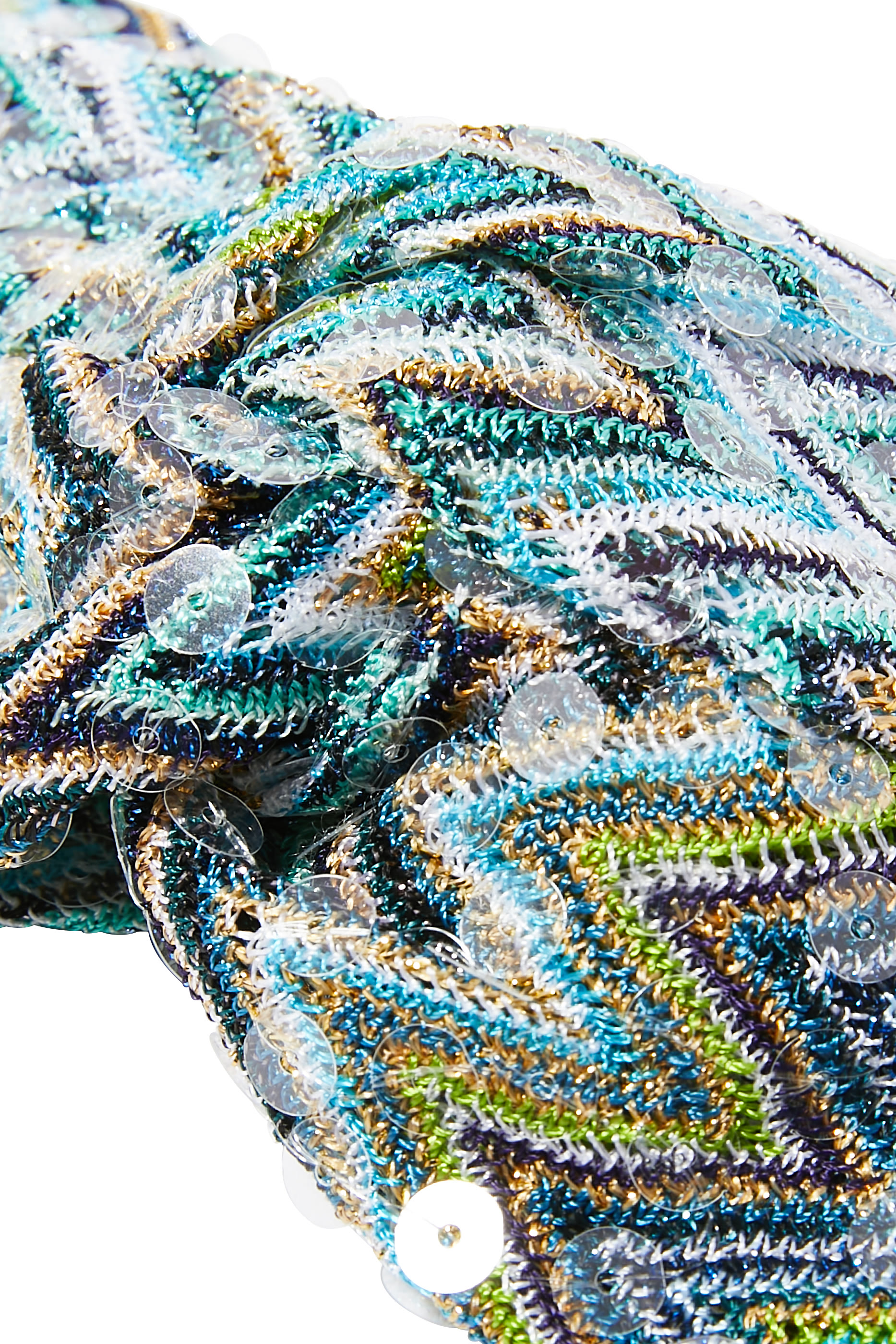 طوق رأس بنقشة خطوط متعرجة