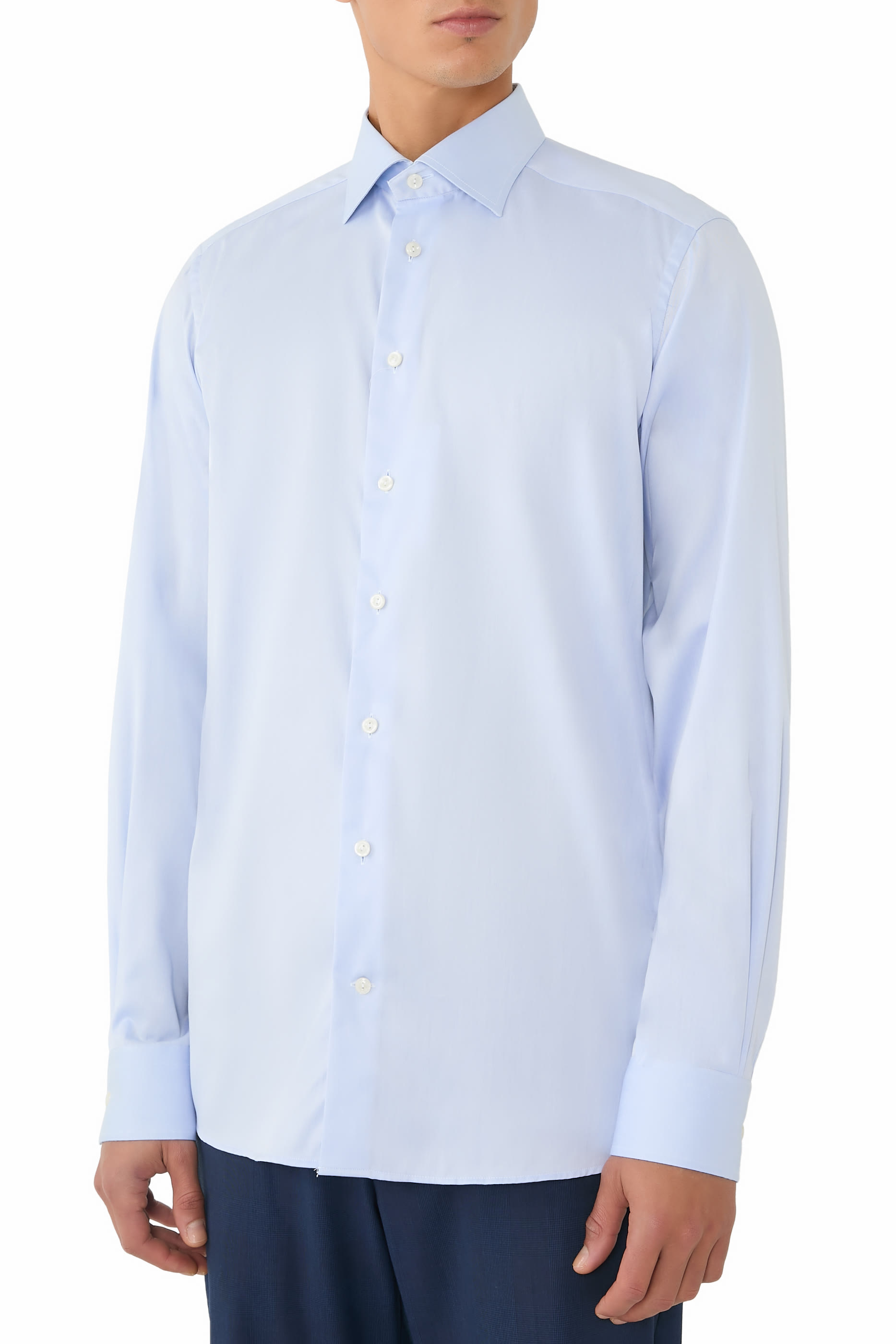 قميص سادة بنقشة بيزلي