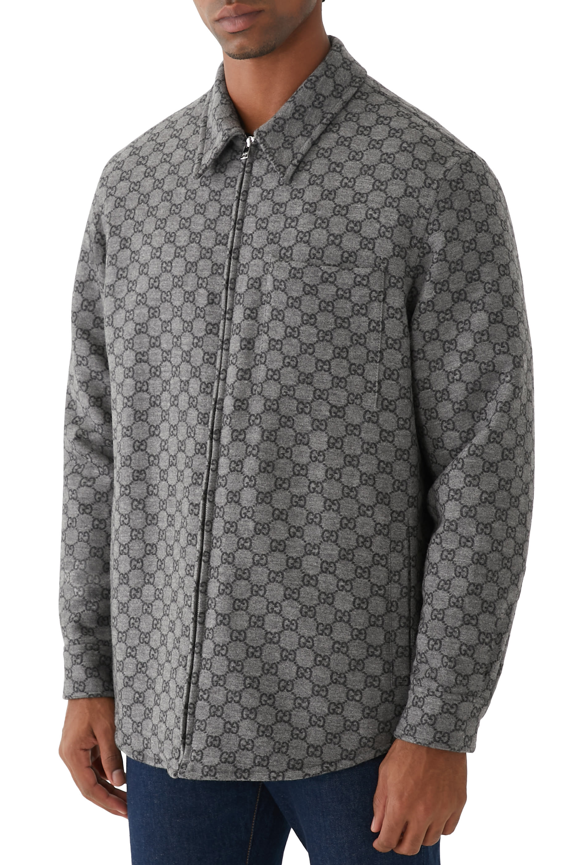 سترة فلانيل بشعار الماركة