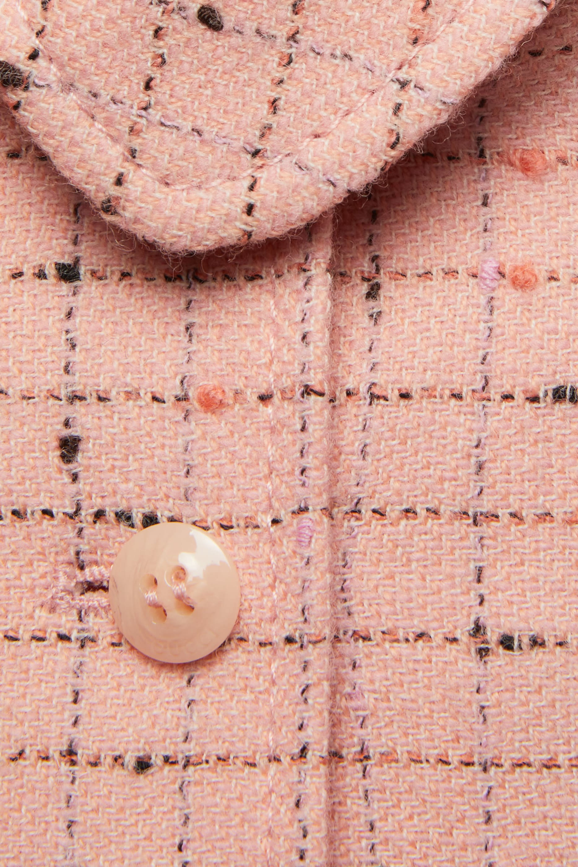 معطف للأطفال بنقشة مربعات صوف دامير