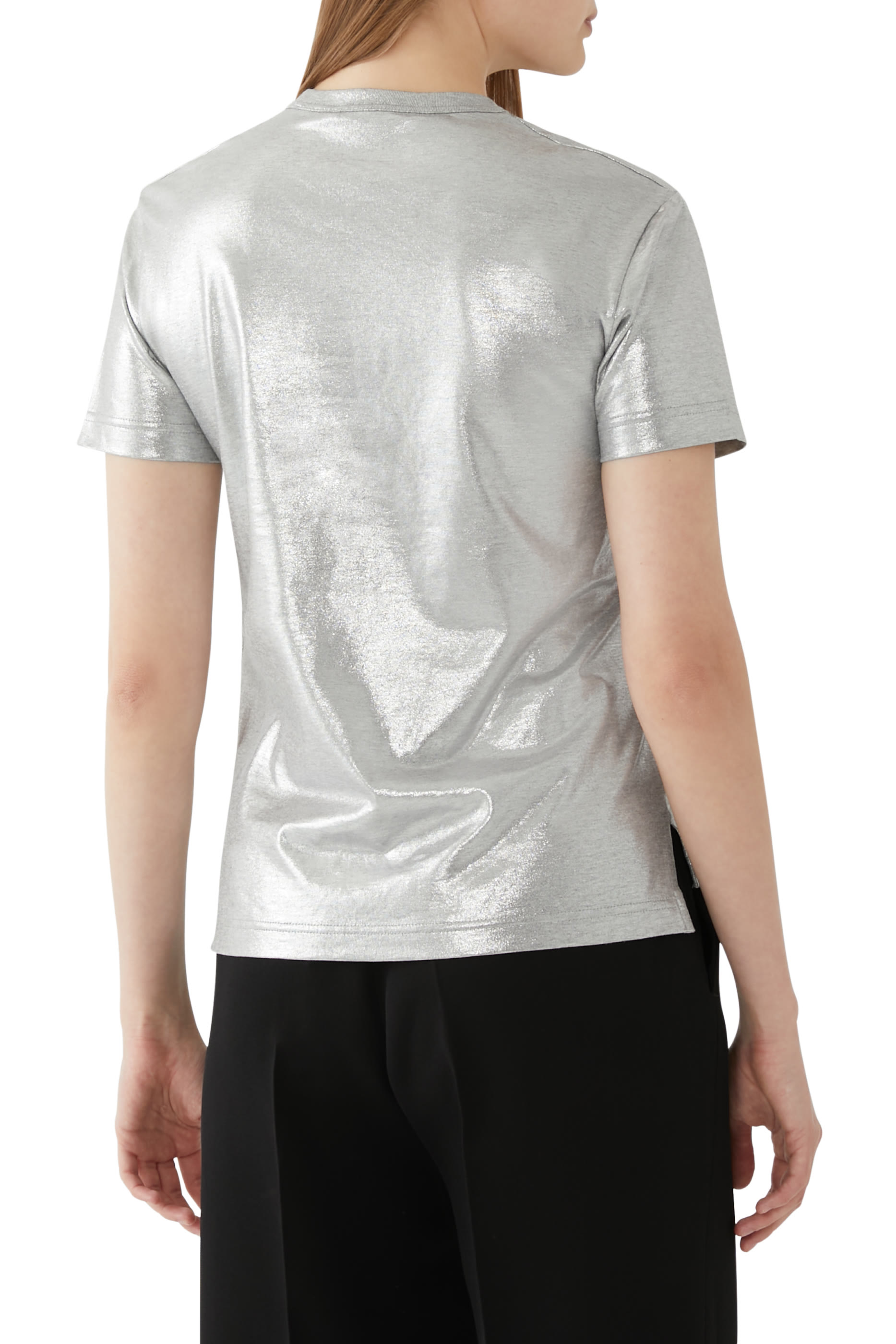 تيشيرت بطبعة قطن لامع