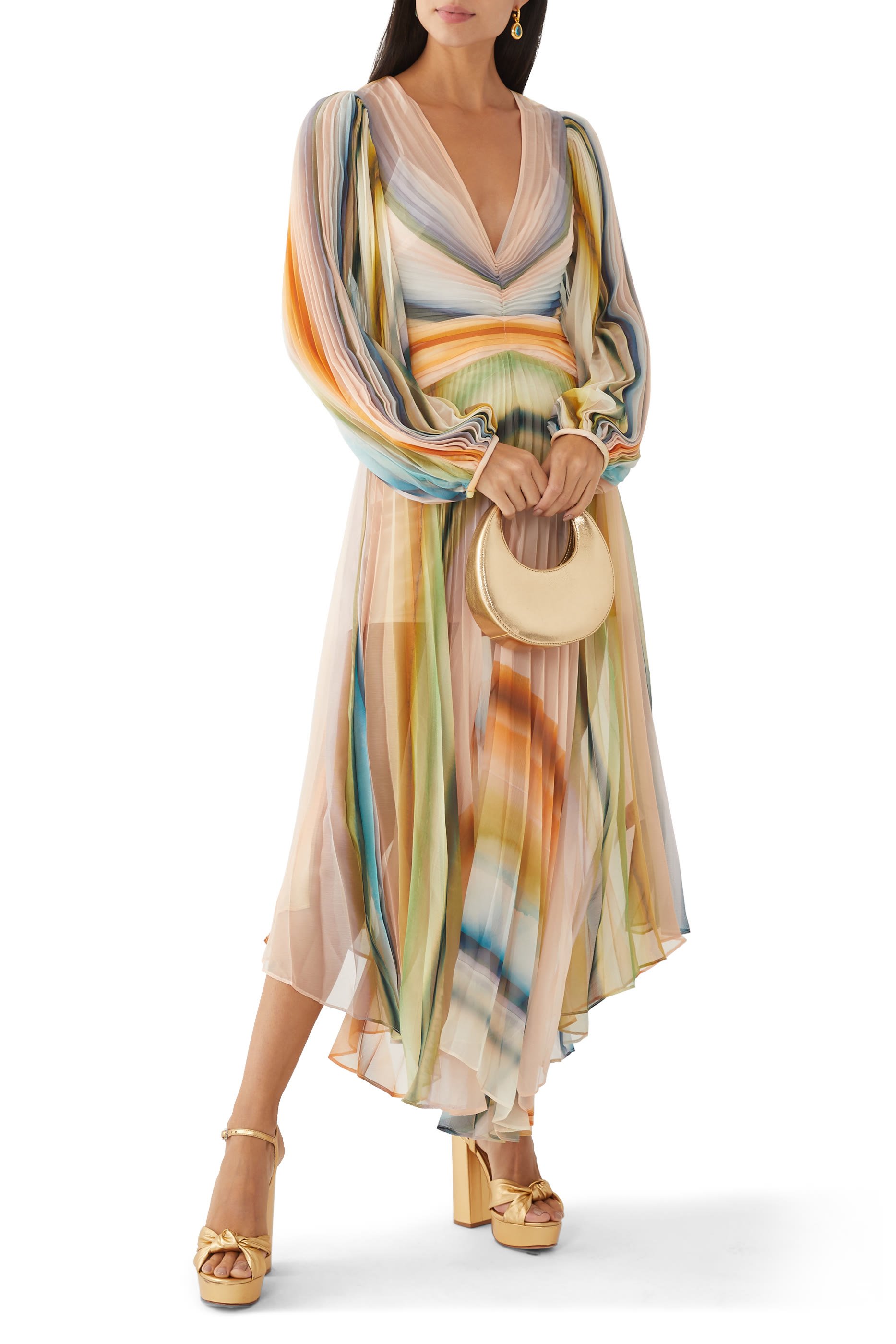 فستان أستون متوسط الطول