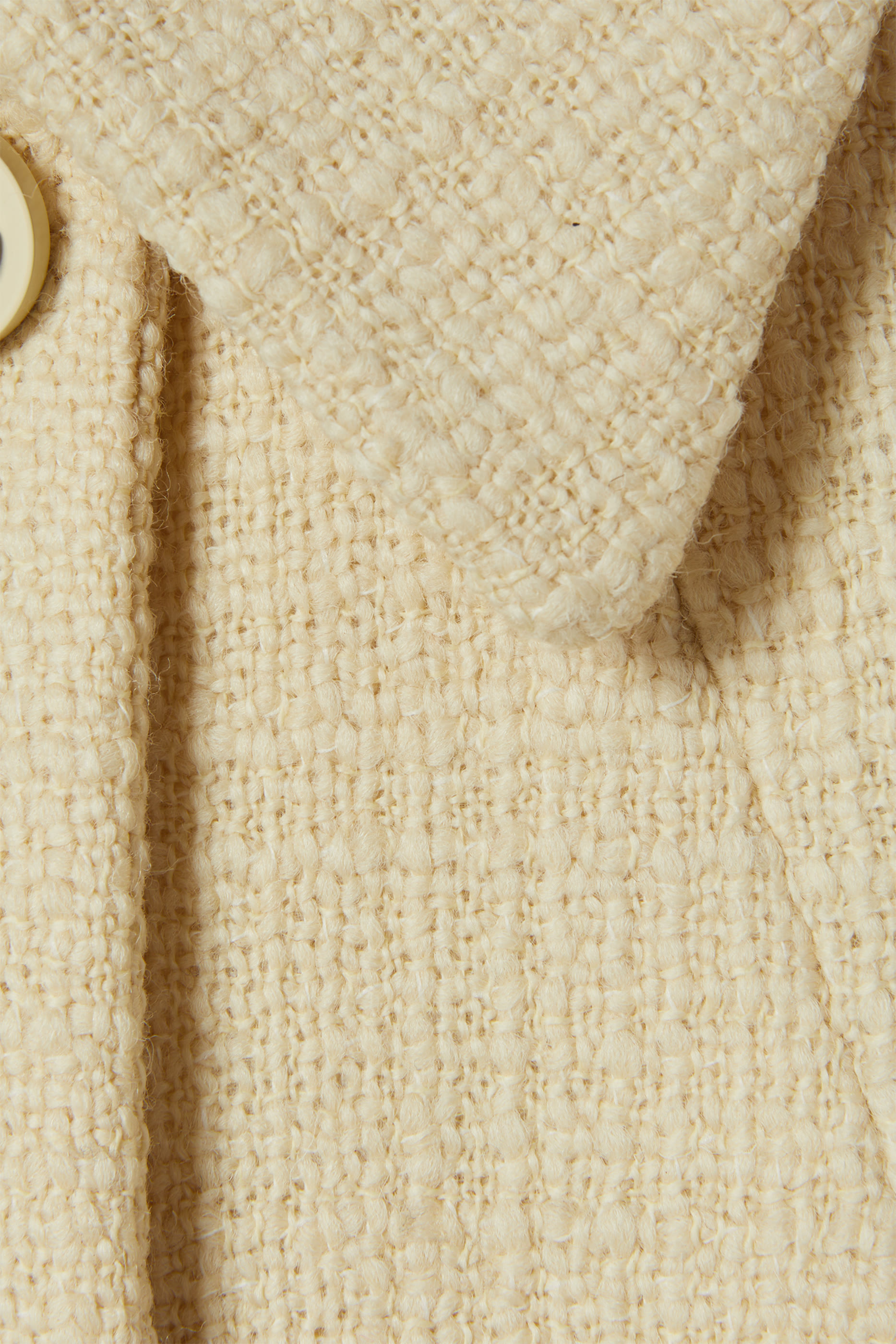 معطف صوف تويد بارز الملمس