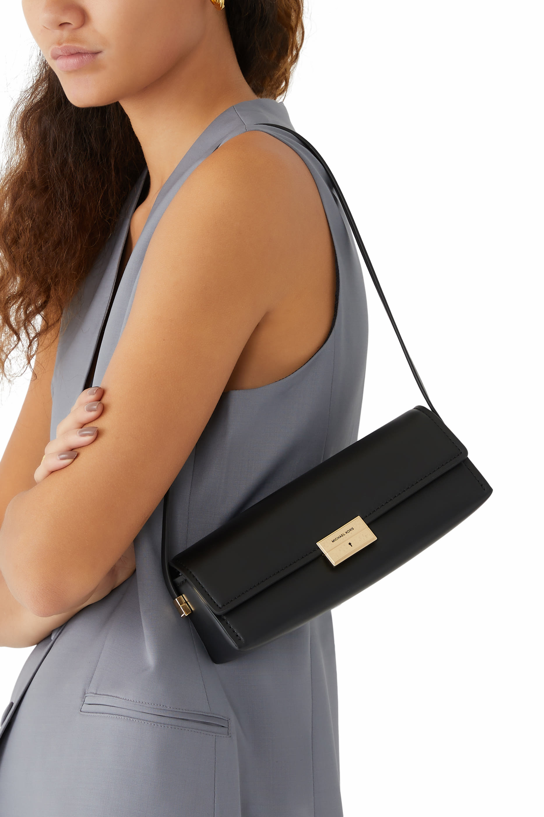 حقيبة بوشيت لودلو صغيرة جلد قابلة للتعديل