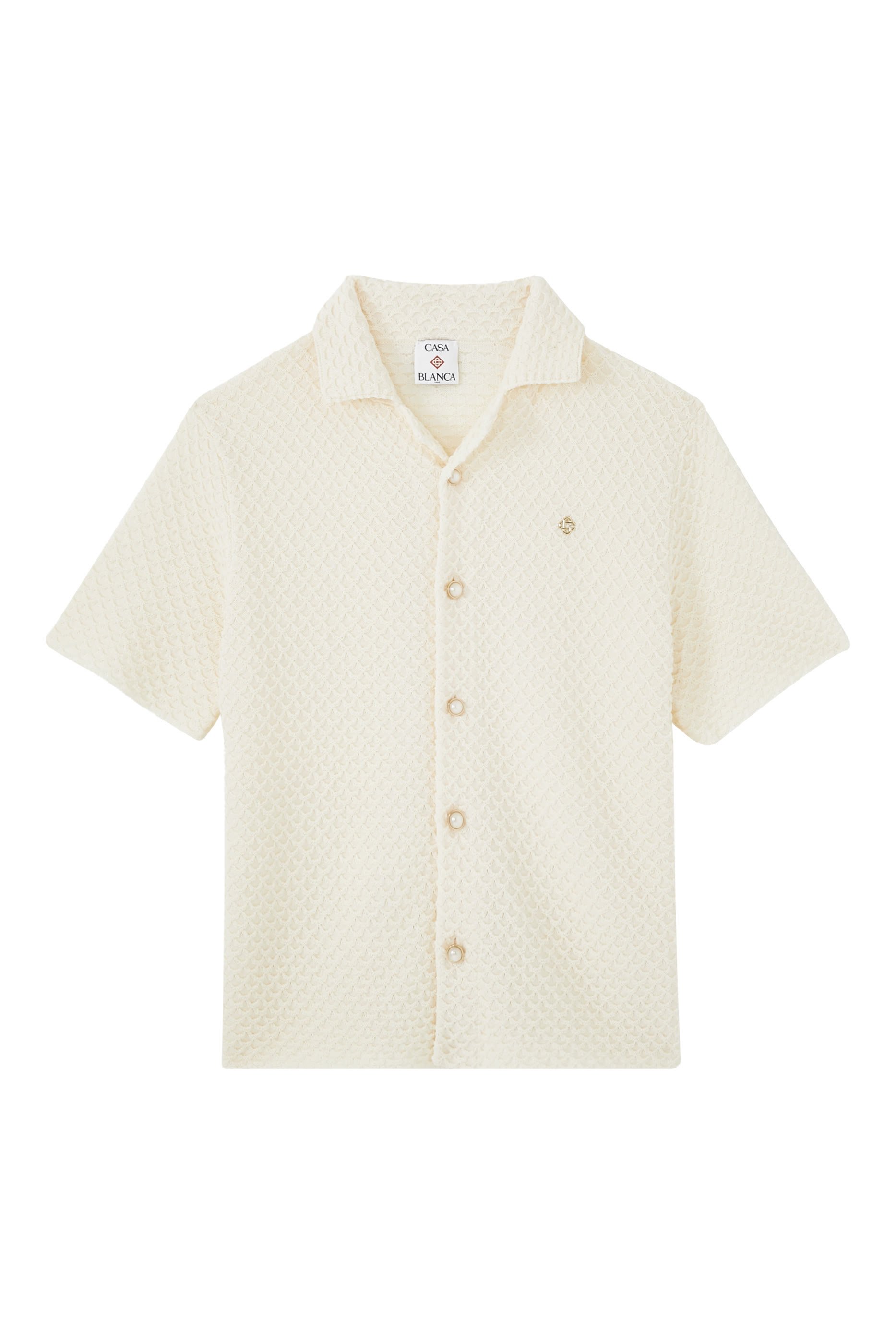 قميص نسيج بارز الملمس