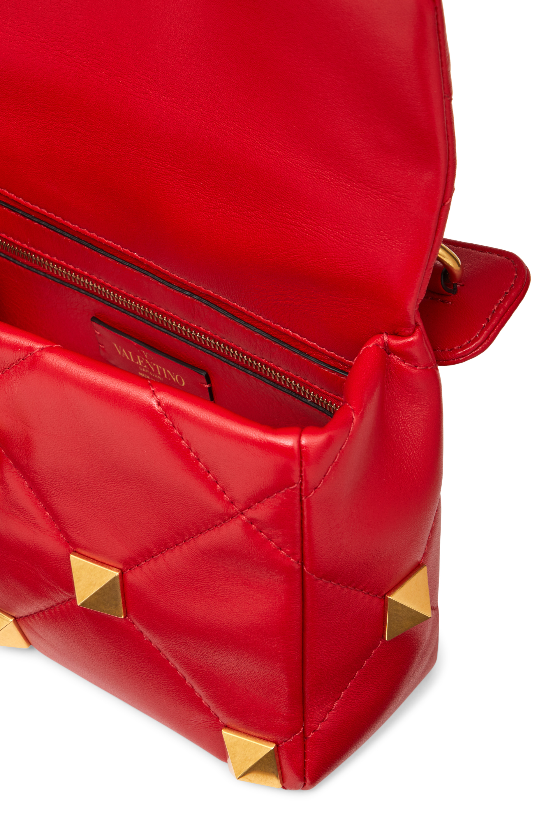 حقيبة فالنتينو غارافاني رومان جلد بحلي