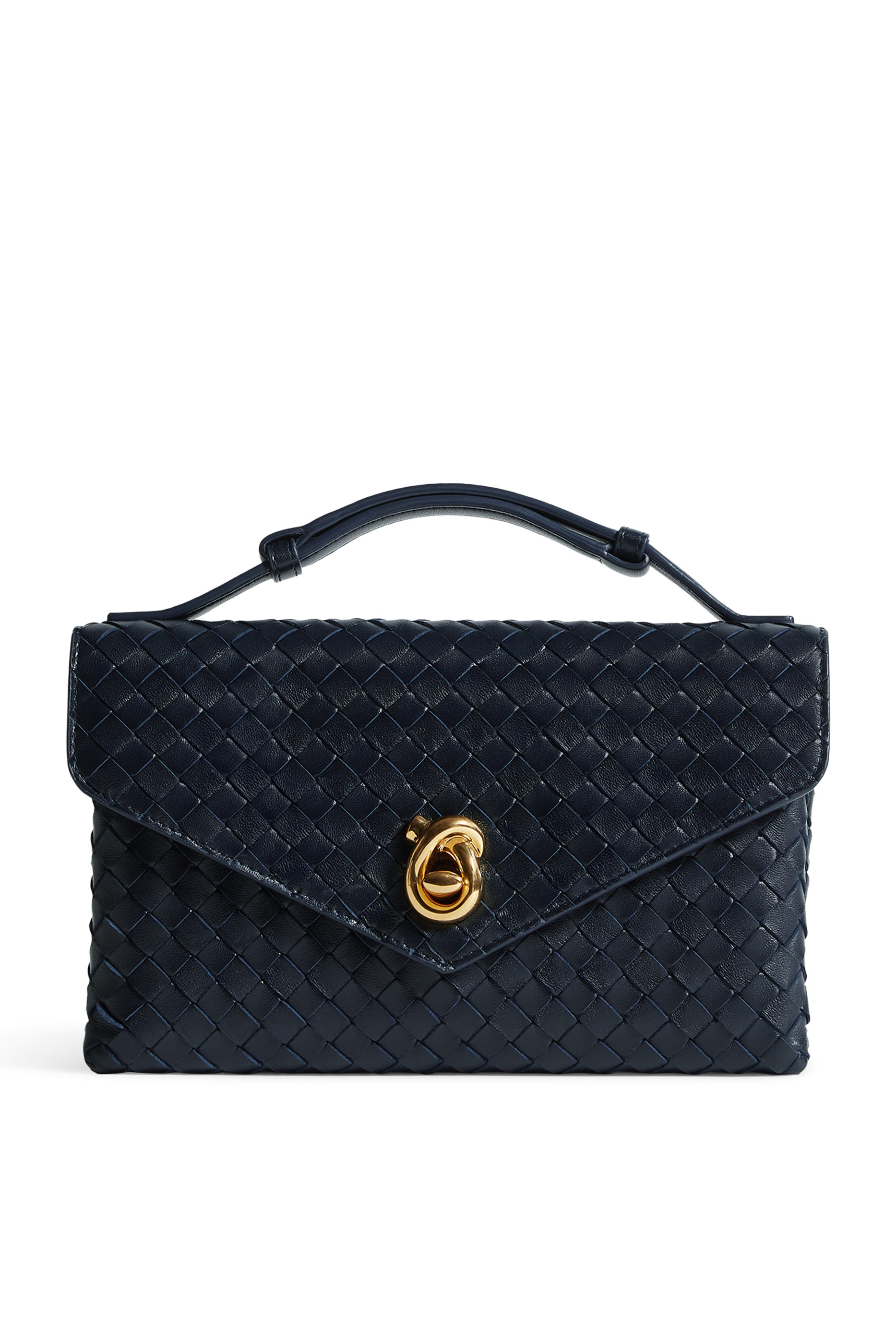 حقيبة كروس بقفل على شكل عقدة