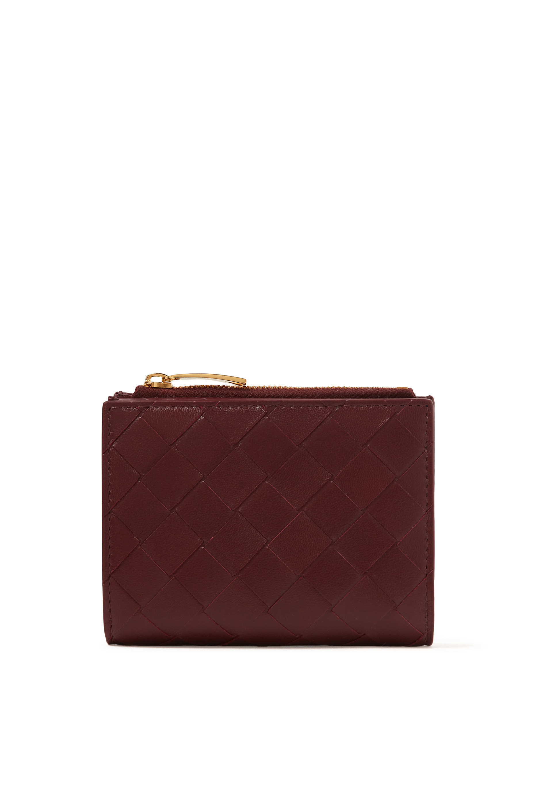 محفظة ثنائية الطي بالتصميم المجدول