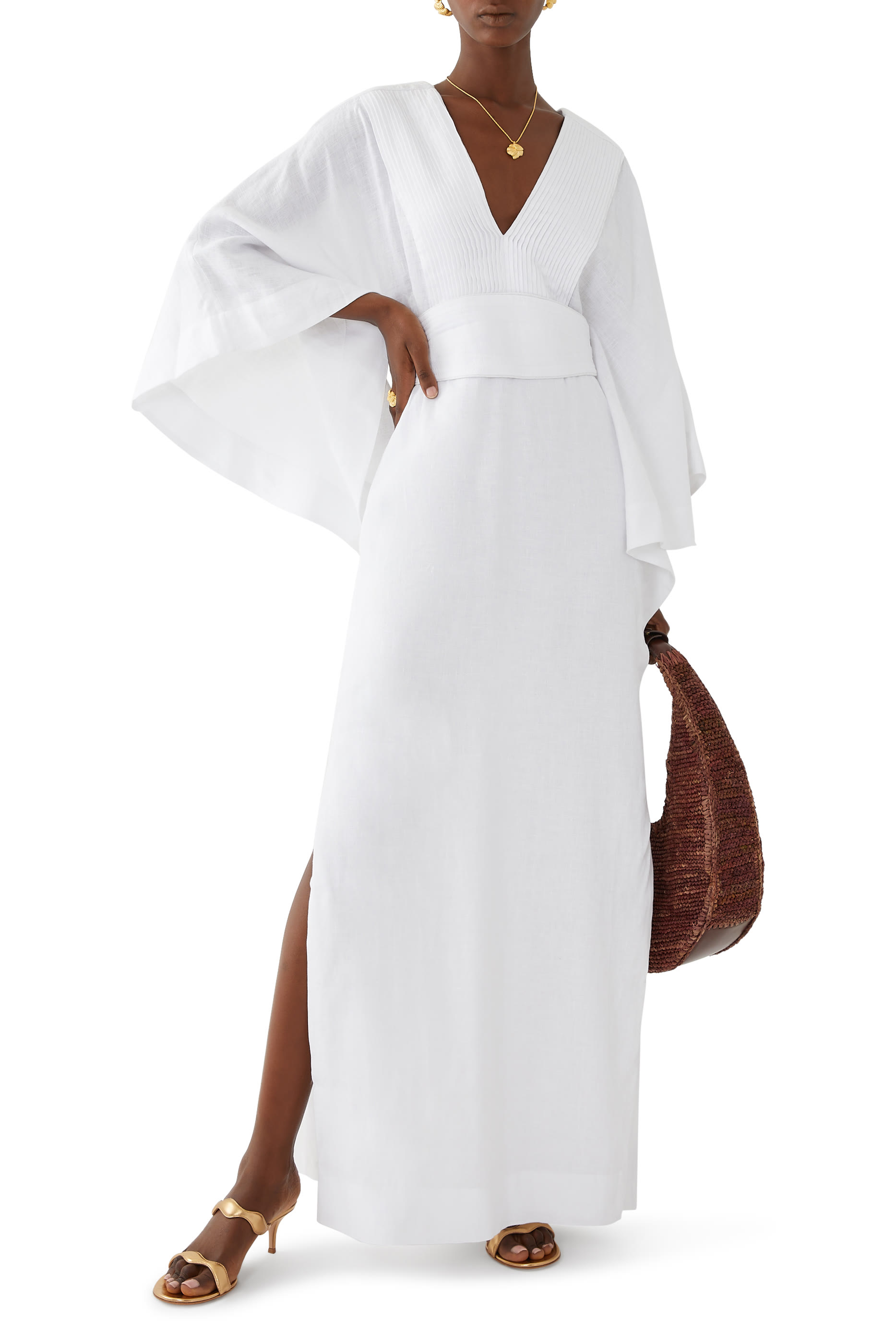 فستان فولار طويل