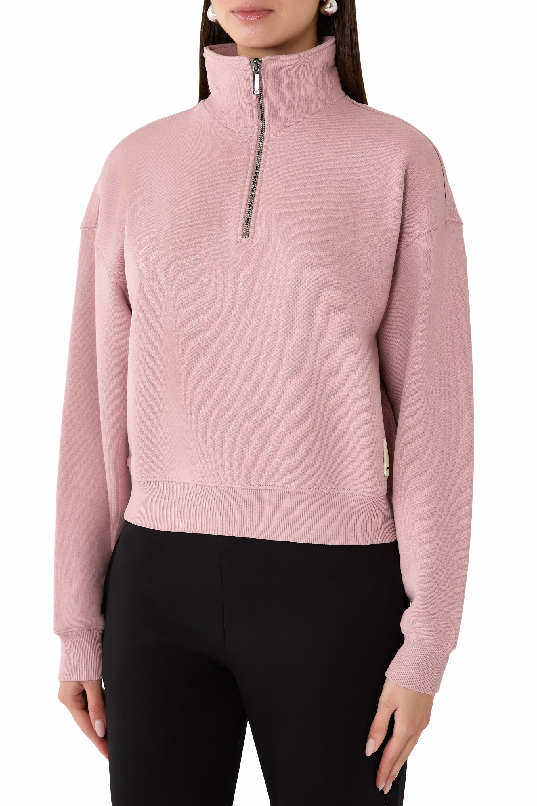 سويت شيرت ايه اس في مطرز بشعار الماركة