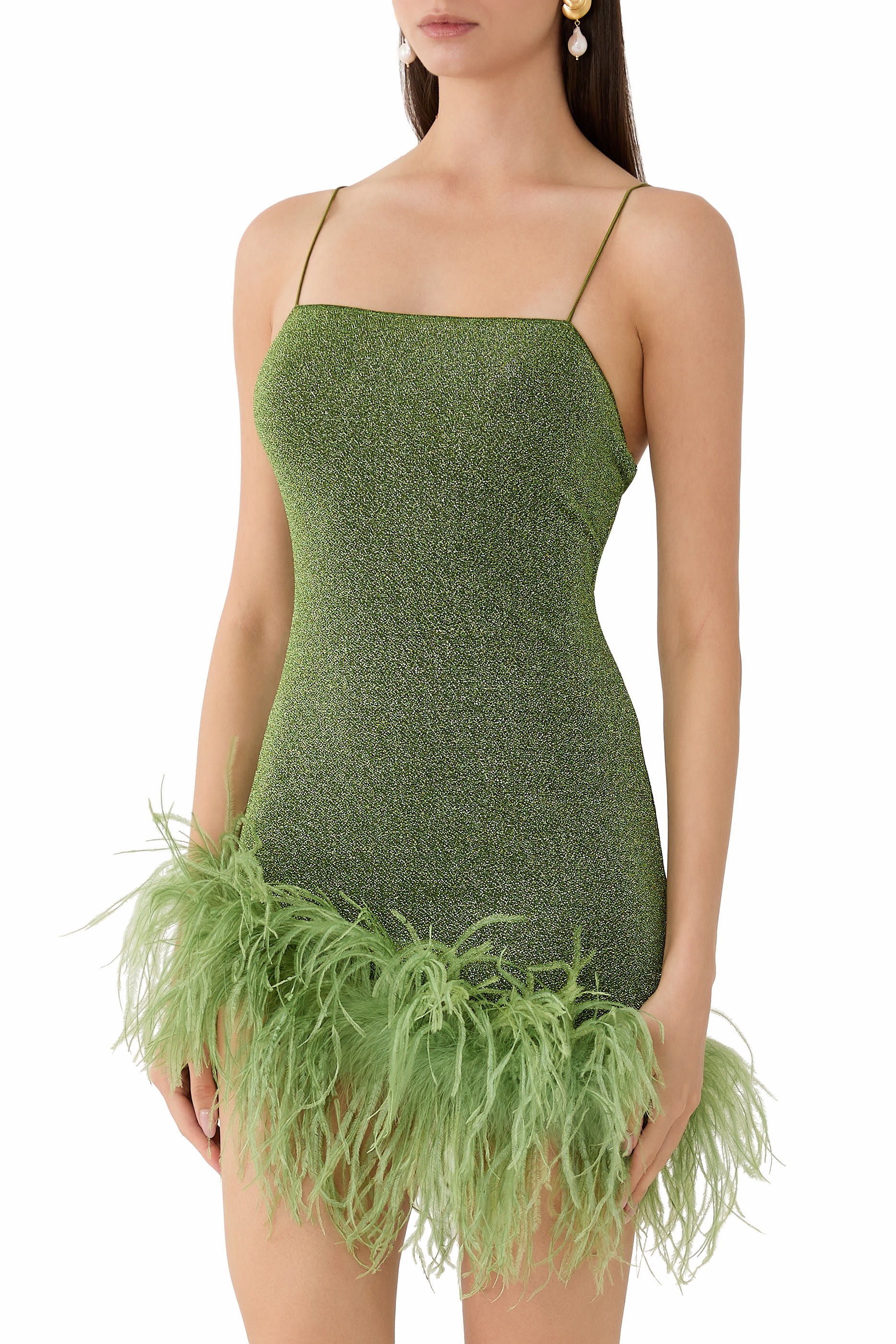 فستان لوميير قصير بريش