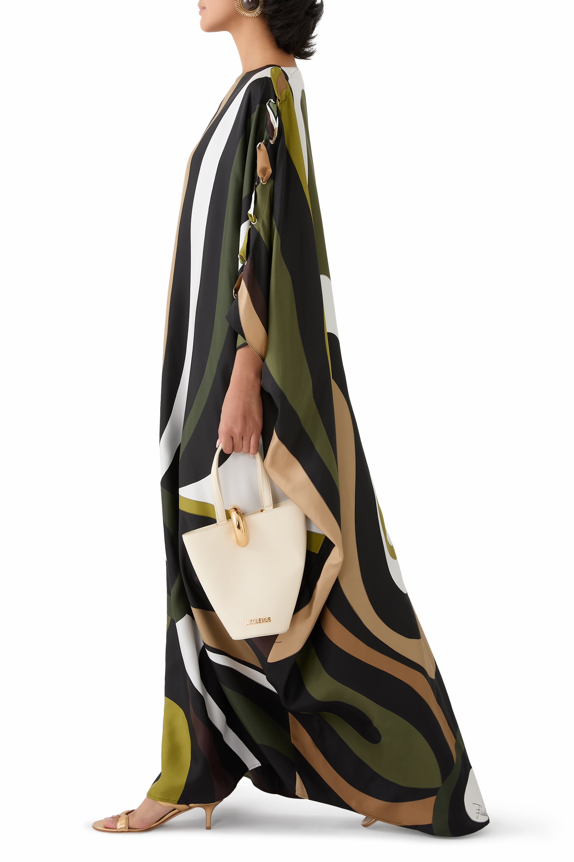 قفطان بطبعة مارمو حرير تويل