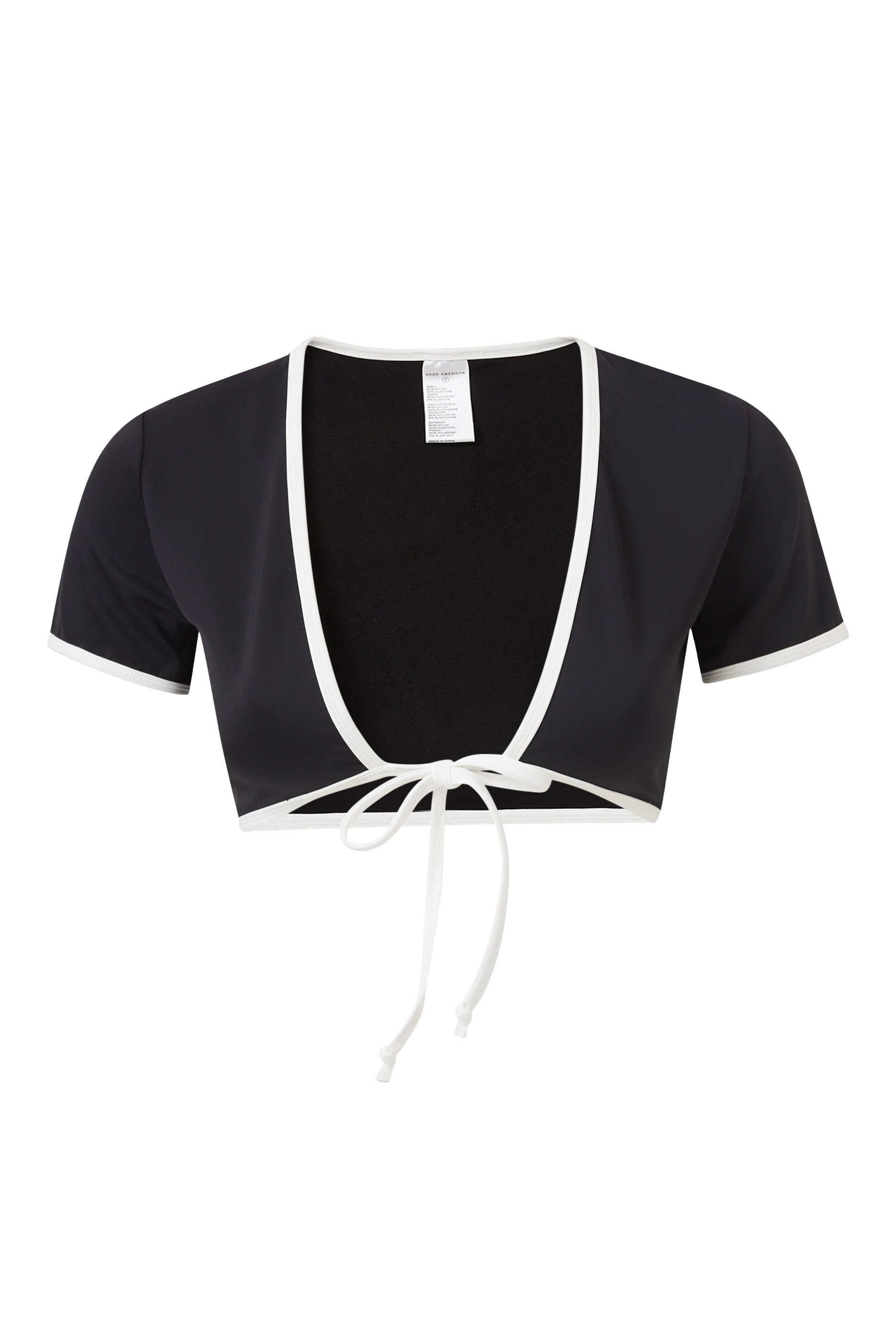 بلوزة سباحة بأربطة في الأمام