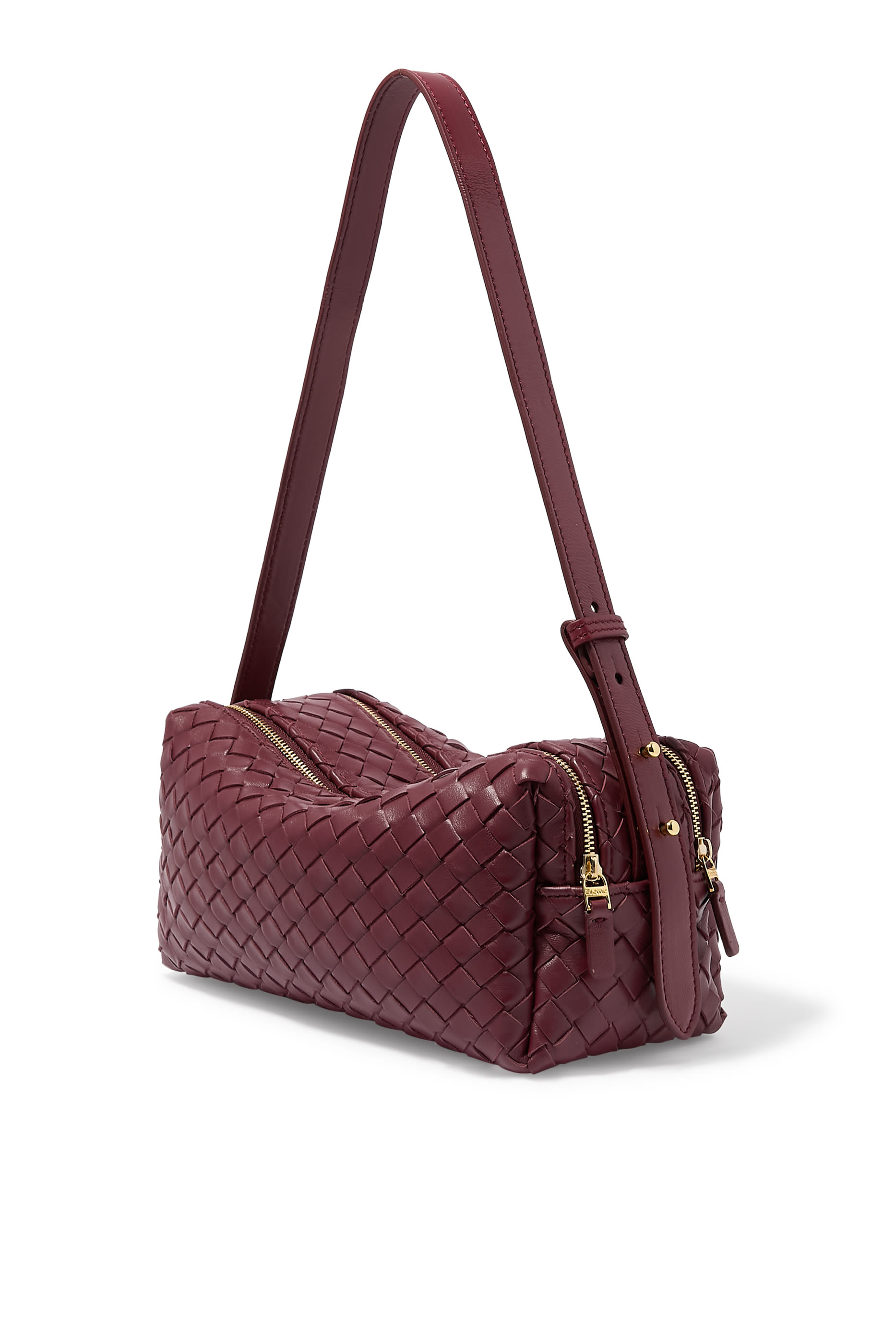 حقيبة تروس منسوجة جلد