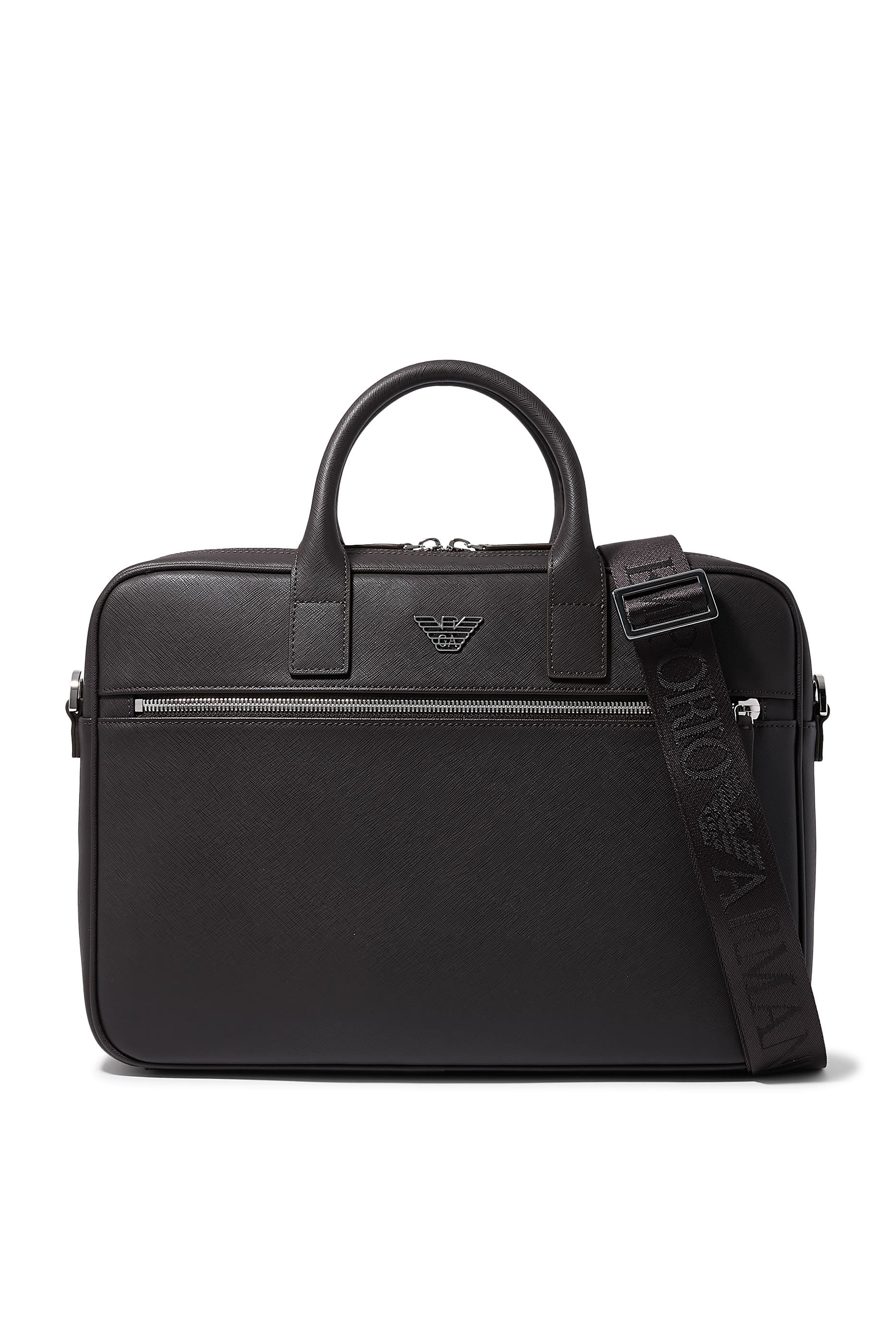 حقيبة مستندات ايه اس في بشعار الماركة جلد سافيانو متجدد