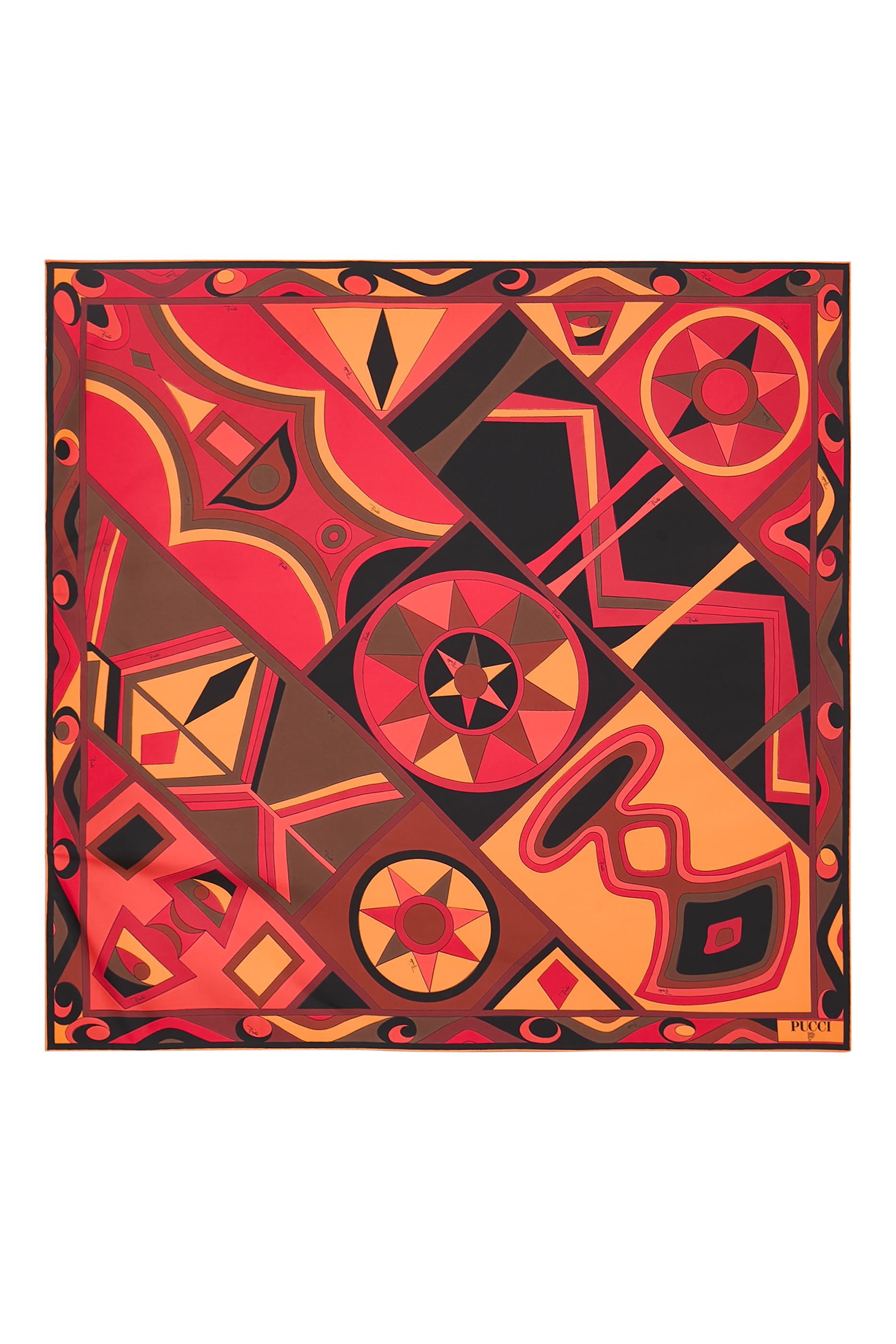 وشاح بنقشة حرير تويل