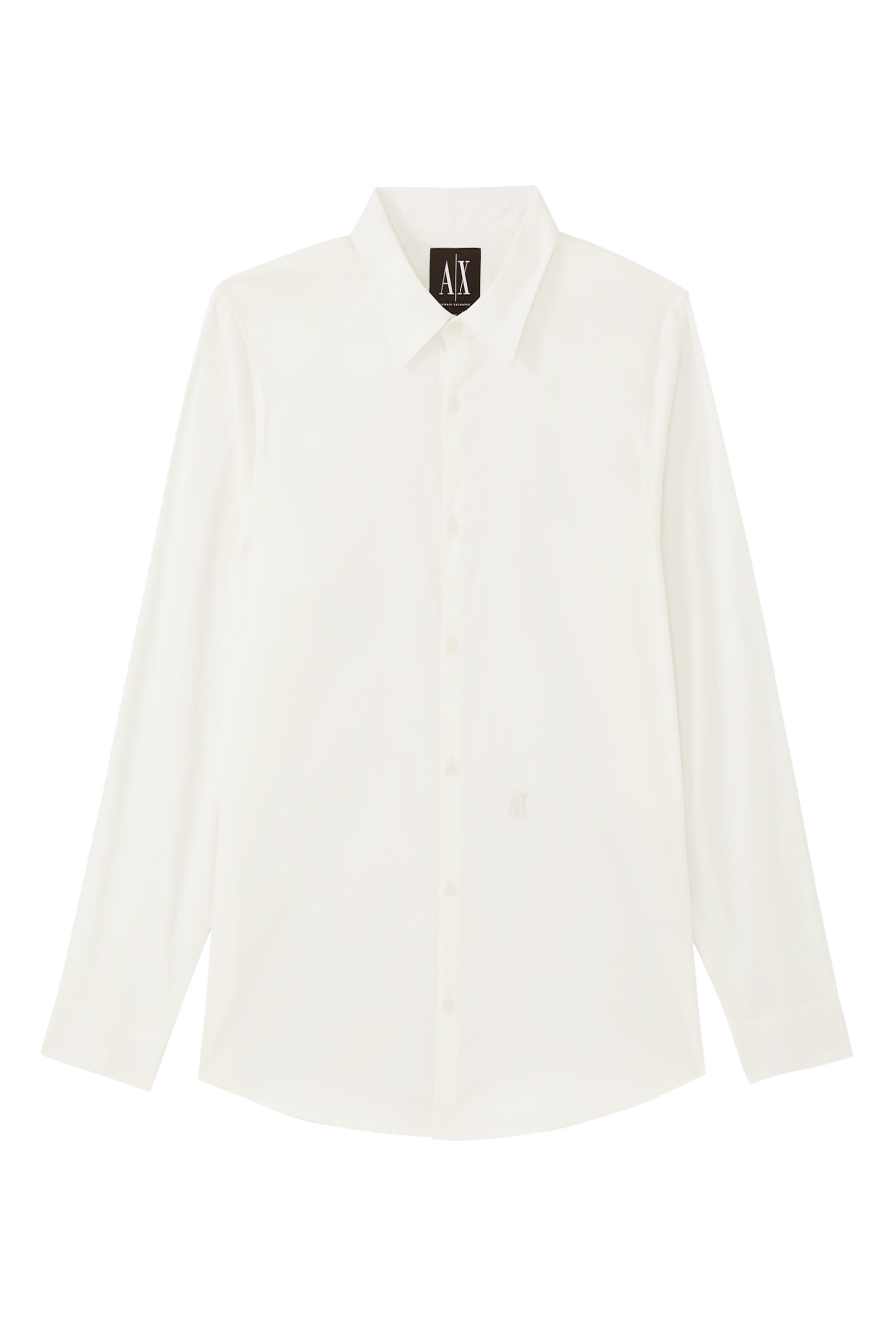 قميص أي أس في بقصة عادية قطن جيرسيه مطاطي