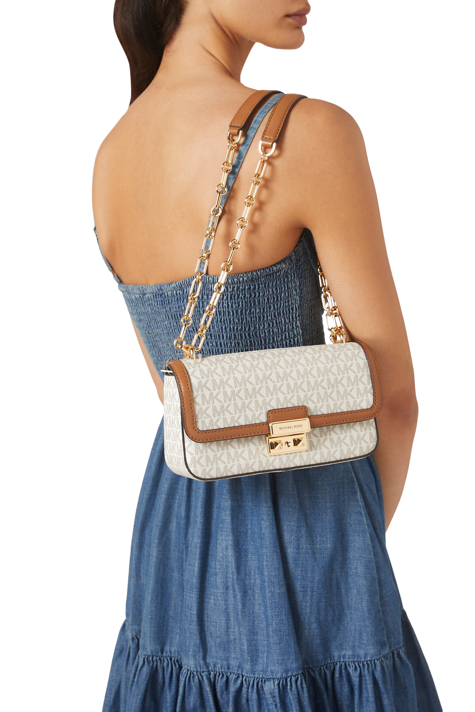 حقيبة كروس تريبيكا كبيرة قابلة للتعديل بشعار الماركة