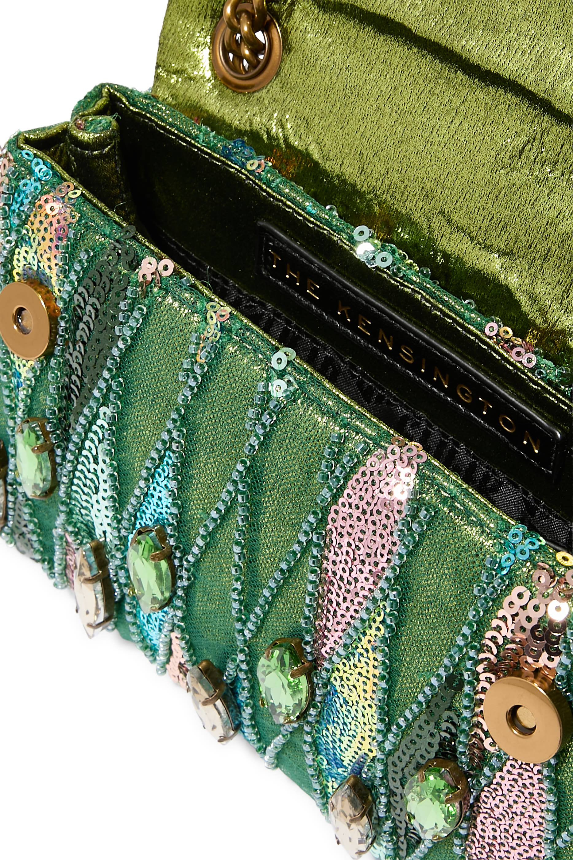 حقيبة كنسنغتون صغيرة مزينة بترتر