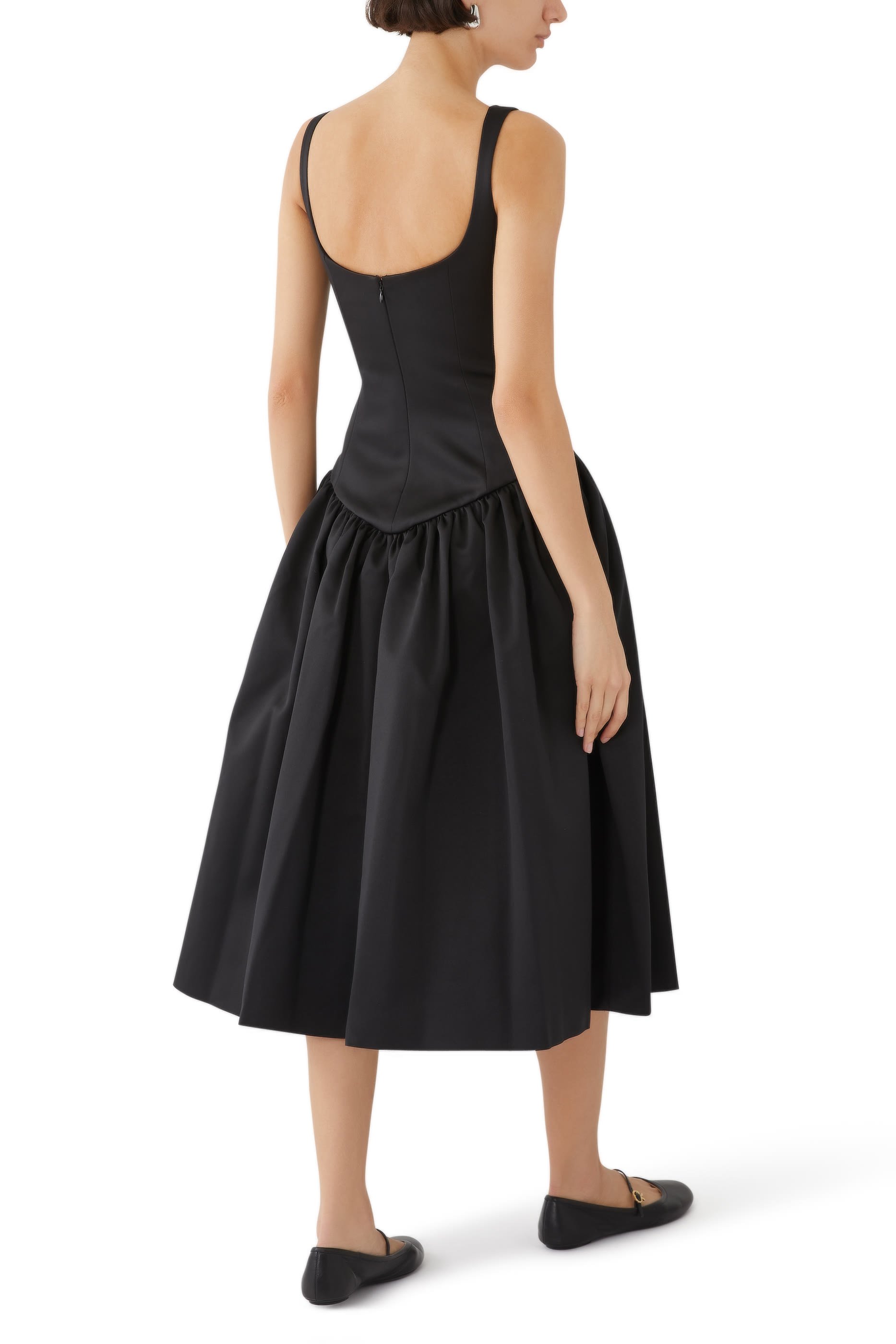 فستان لولا بوندد متوسط الطول ساتان