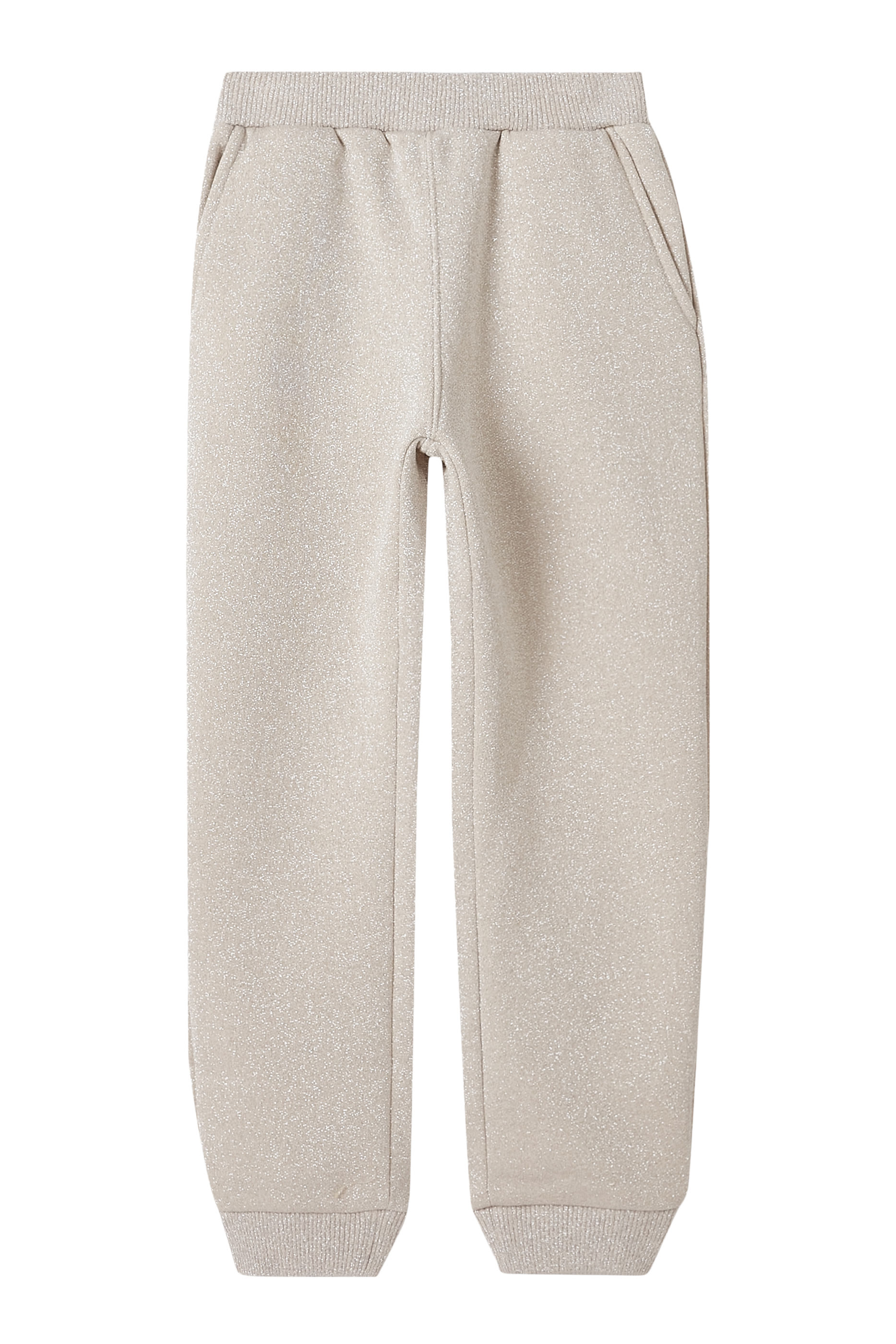 بنطال رياضي مزين بجليتر وربطة فيونكة للأطفال