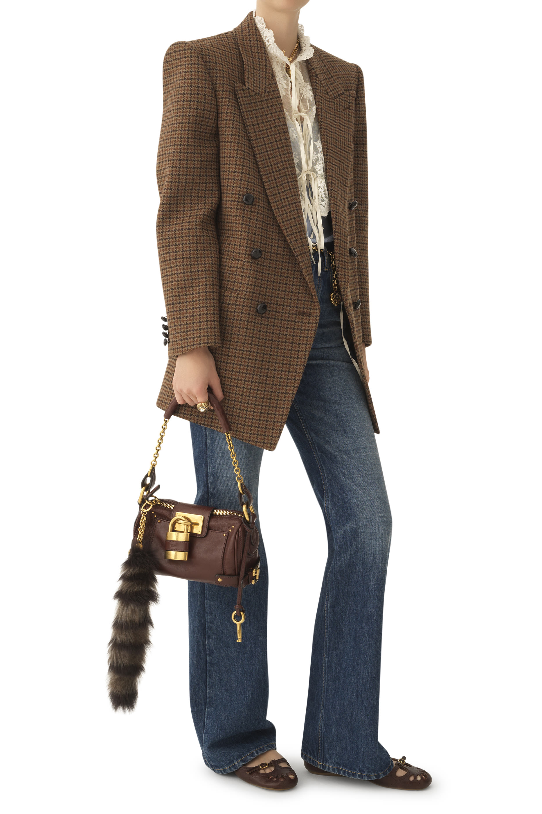 حقيبة بادينغتون صغيرة بحمالة سلسلة جلد