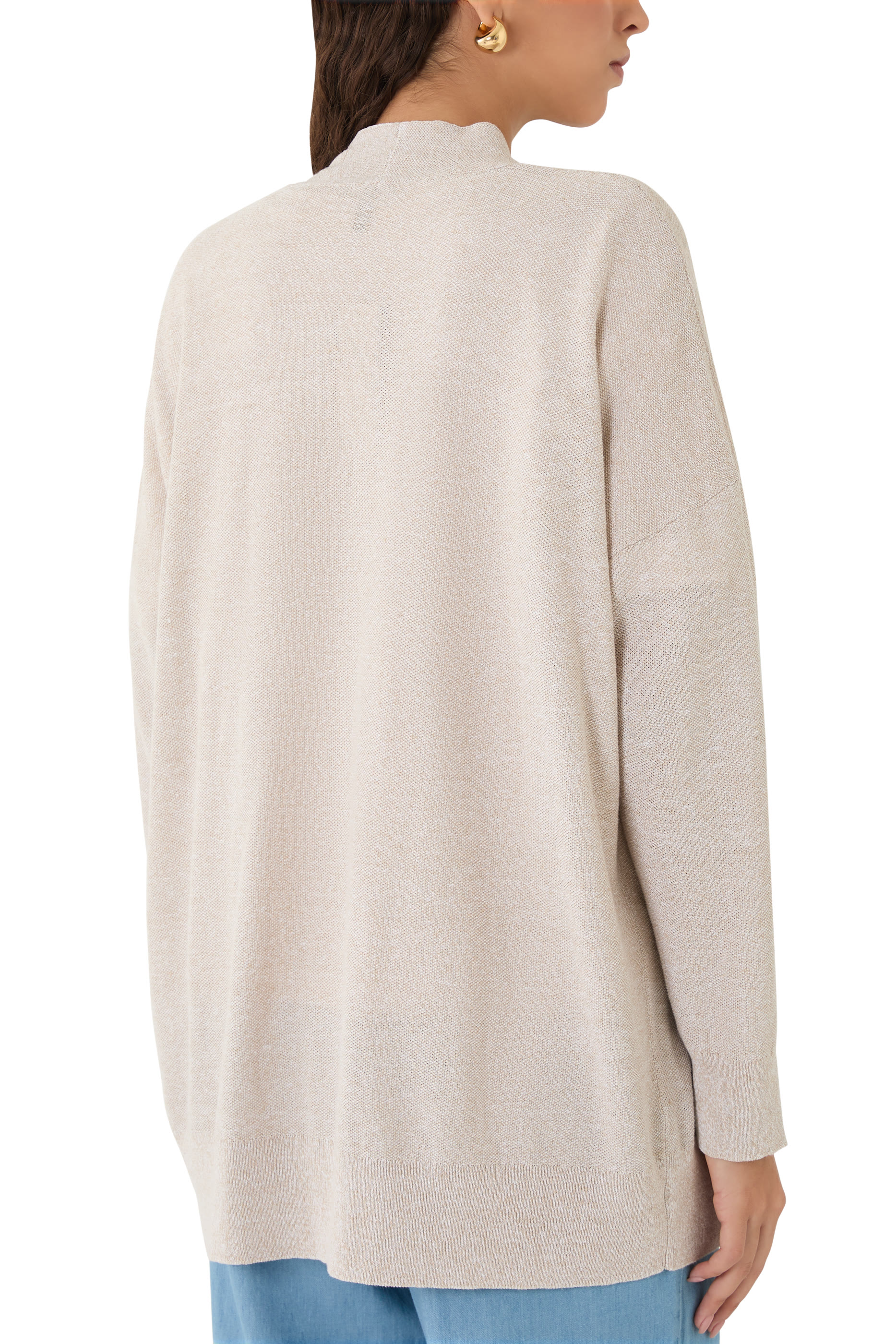 كاريدجان طويل كتان وقطن عضوي