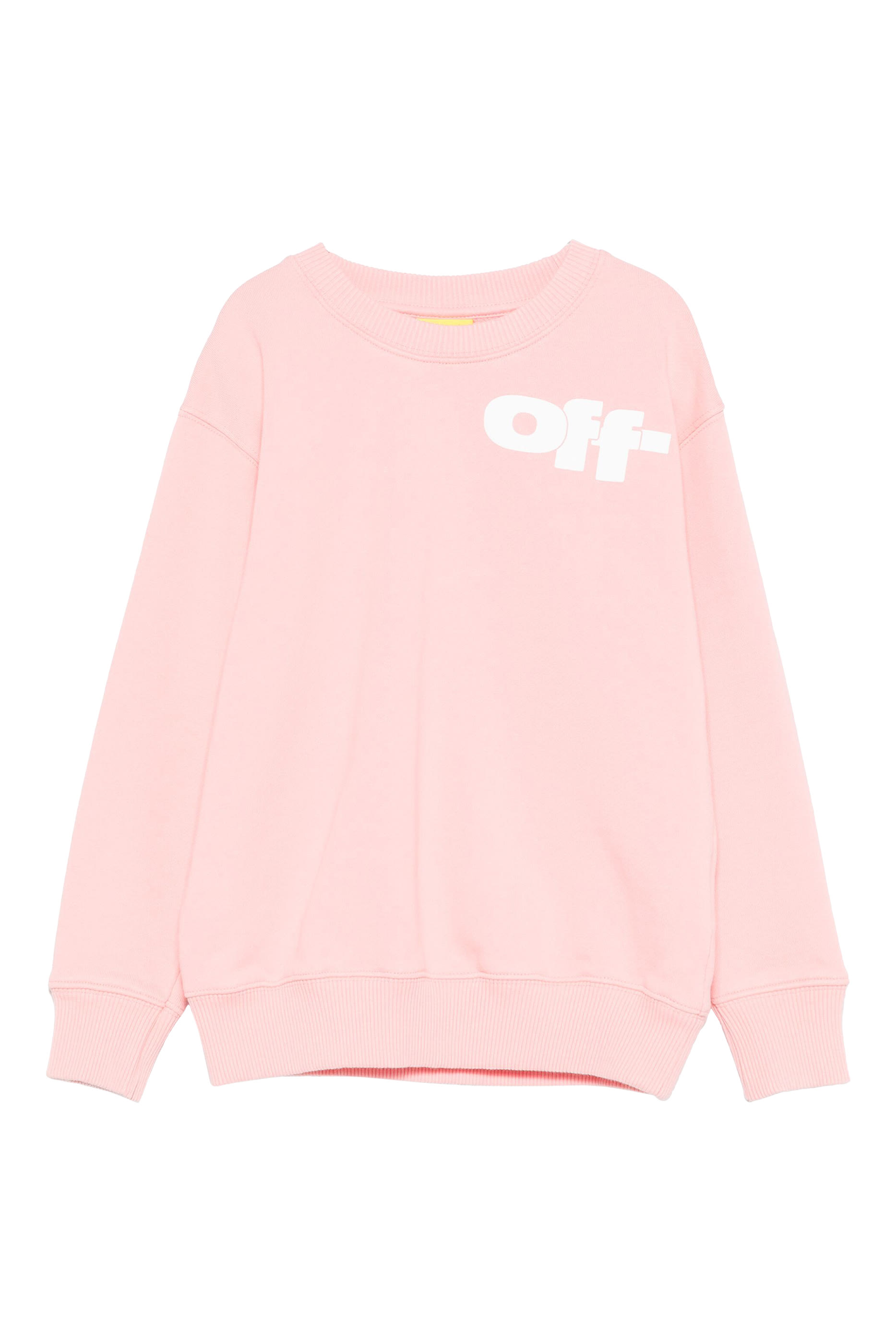 سويت شيرت بياقة ضيقة وشعار الماركة للأطفال