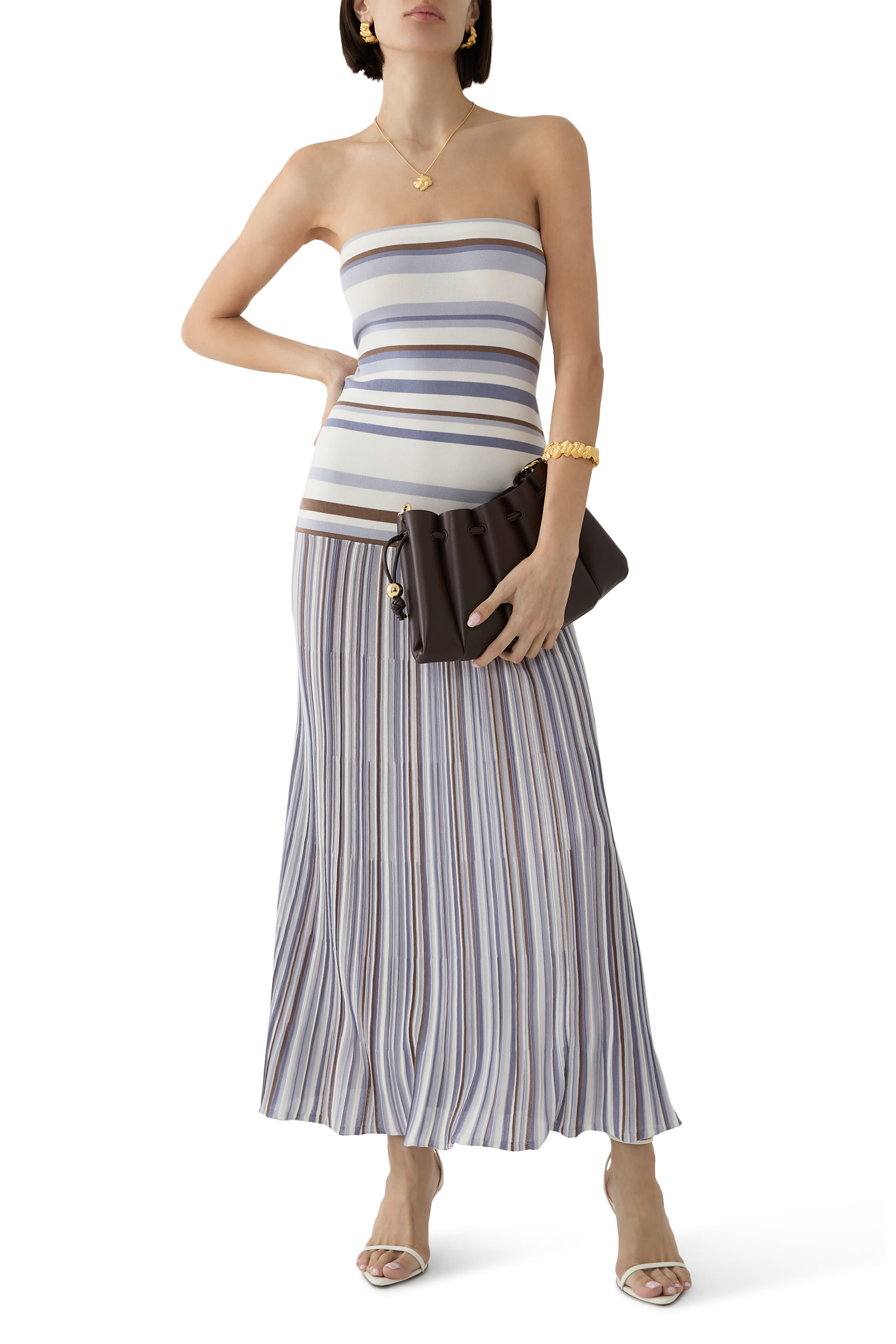 حقيبة كروس دافني بطيّات قماش نباتي