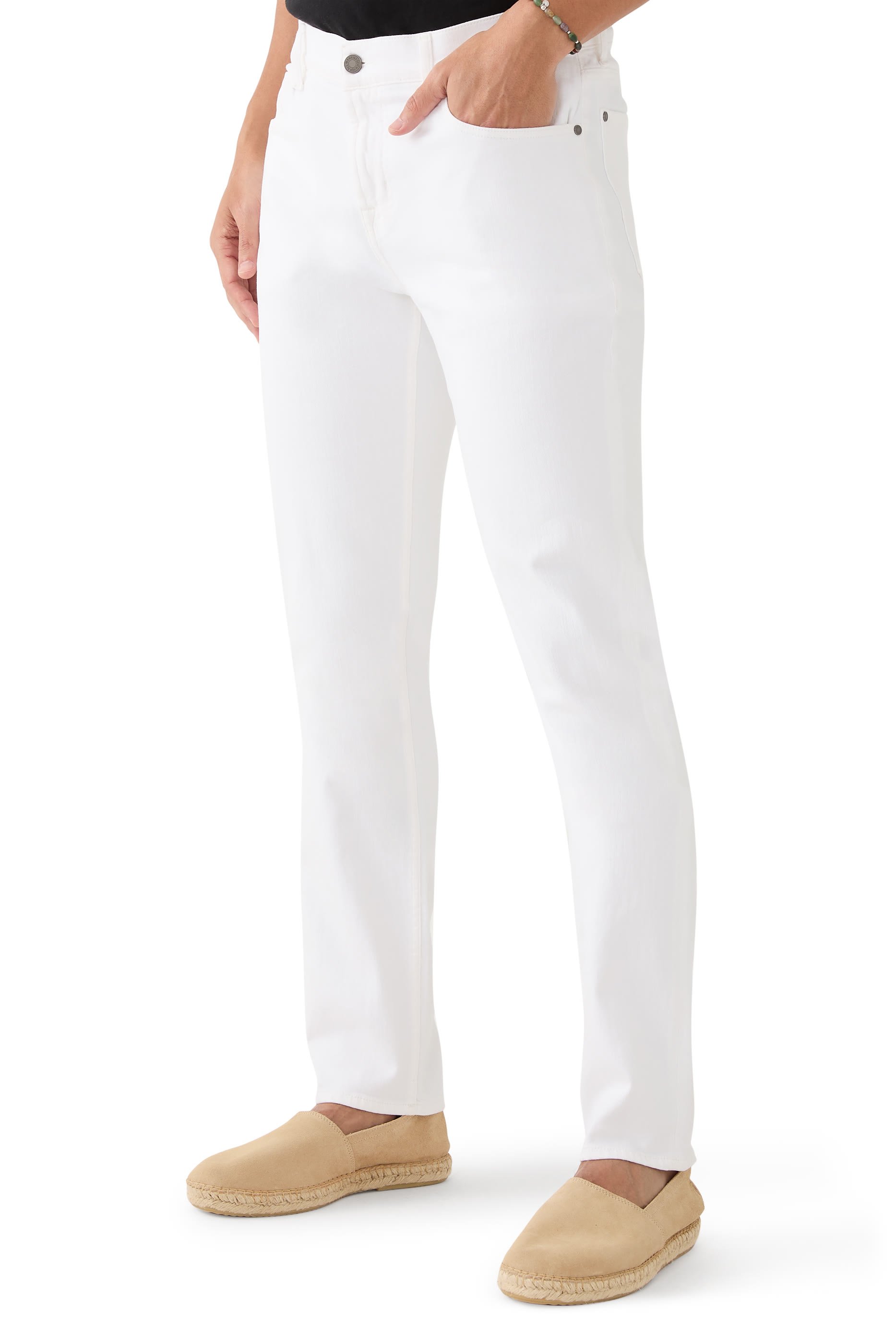 بنطال جينز بقصة ضيقة قماش لوكس برفورمنس