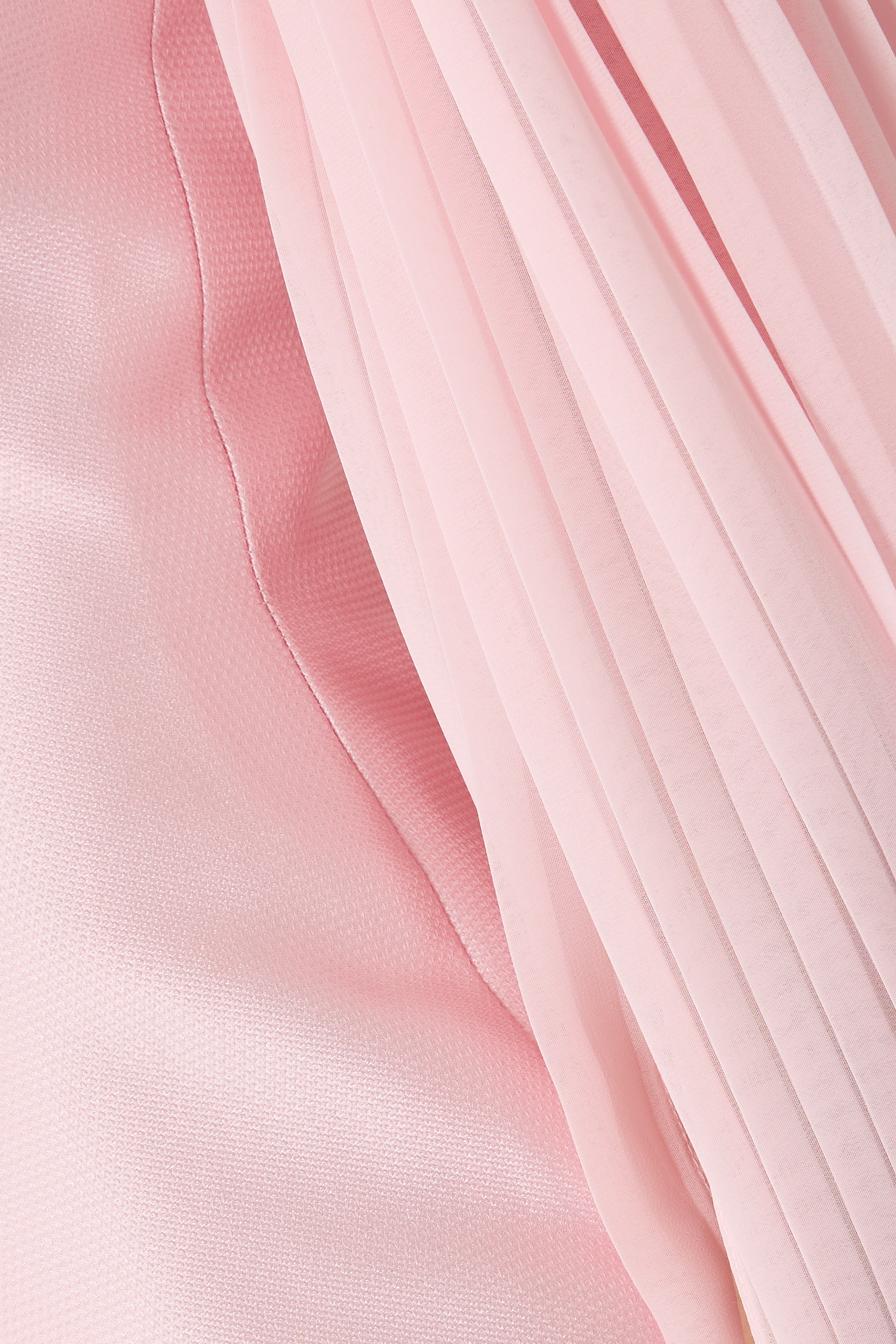 Off-Shoulder Pleated Sleeves Gown