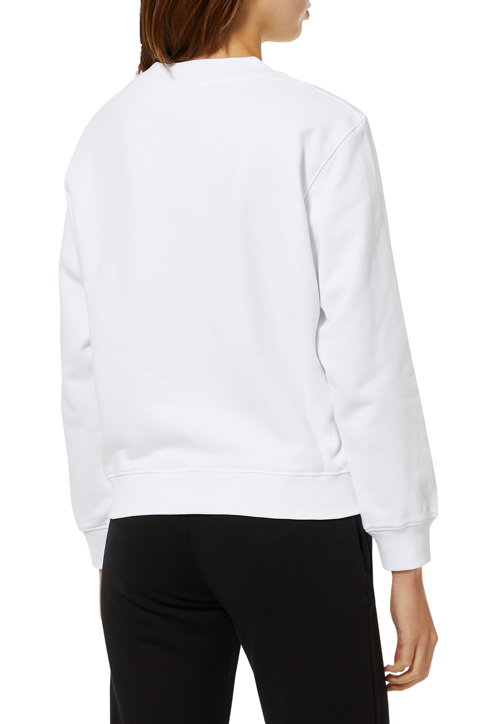 سويت شيرت قطن بطبعة شعار الماركة