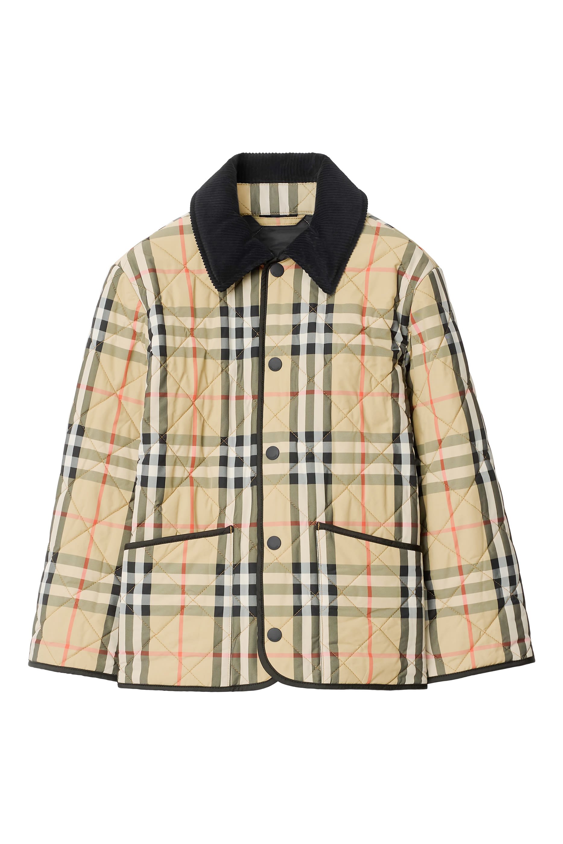 جاكيت بارن مبطن بنقشة مربعات للأطفال