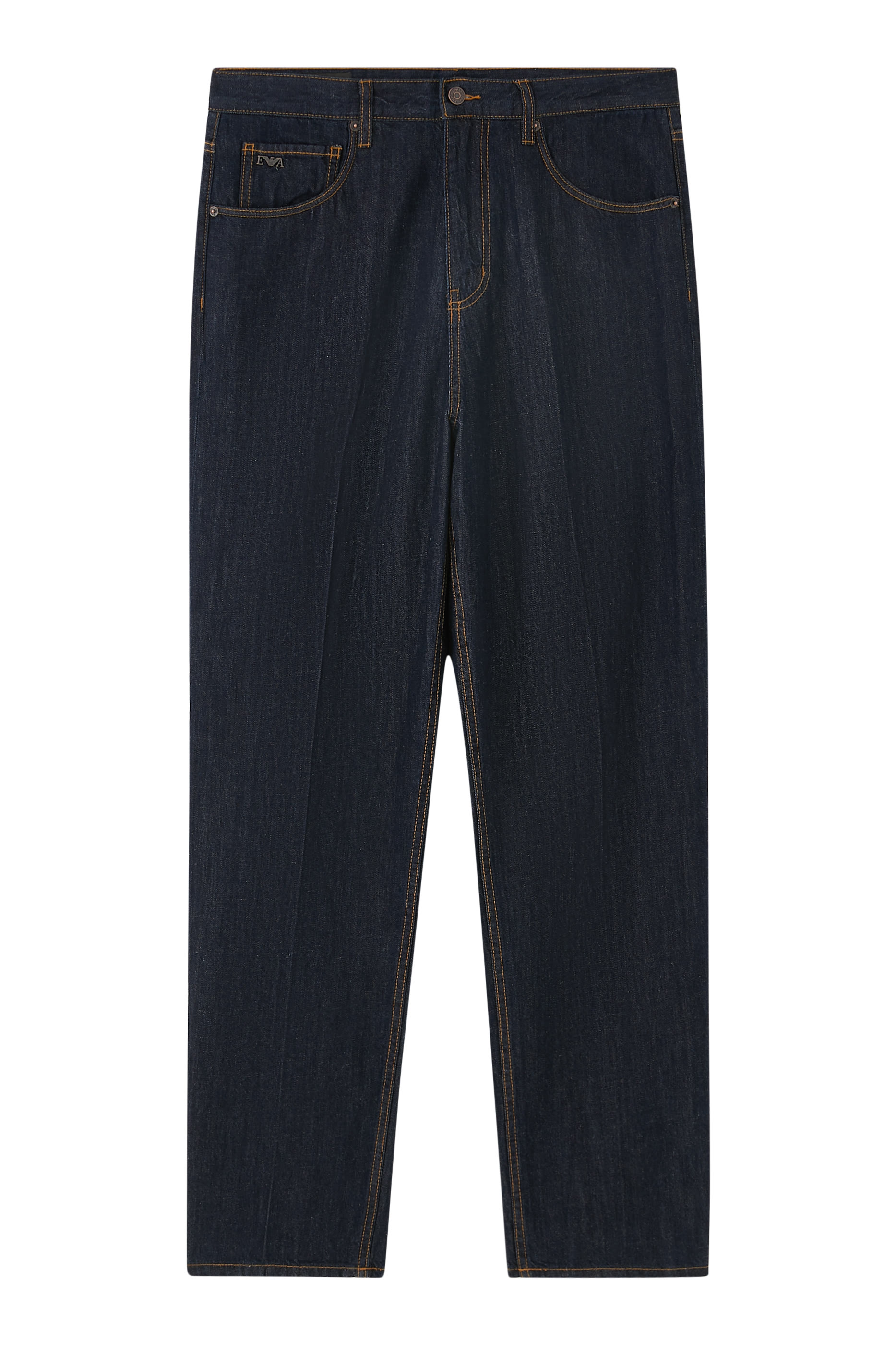 بنطال دنيم بقصة واسعة