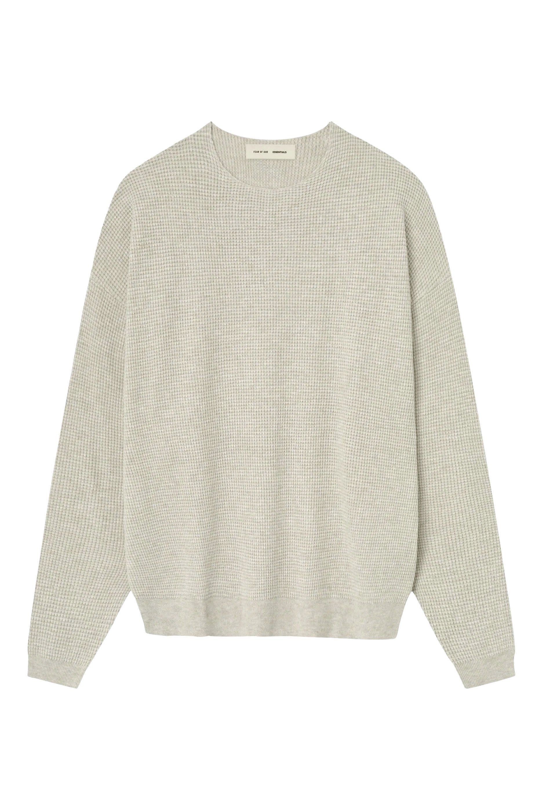 كنزة بياقة ضيقة نسيج متشابك