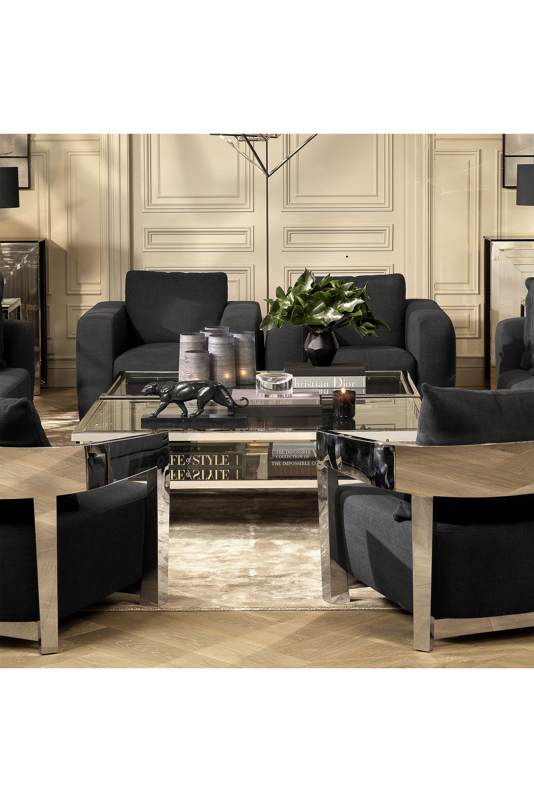 تمثال فهد بقاعدة رخام